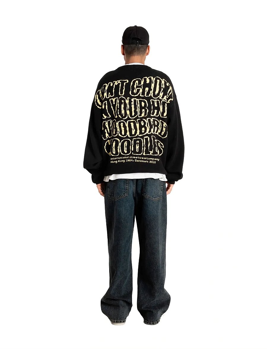 Woodbird - WBKurt Wobbly Crew - rundhals - black - 5