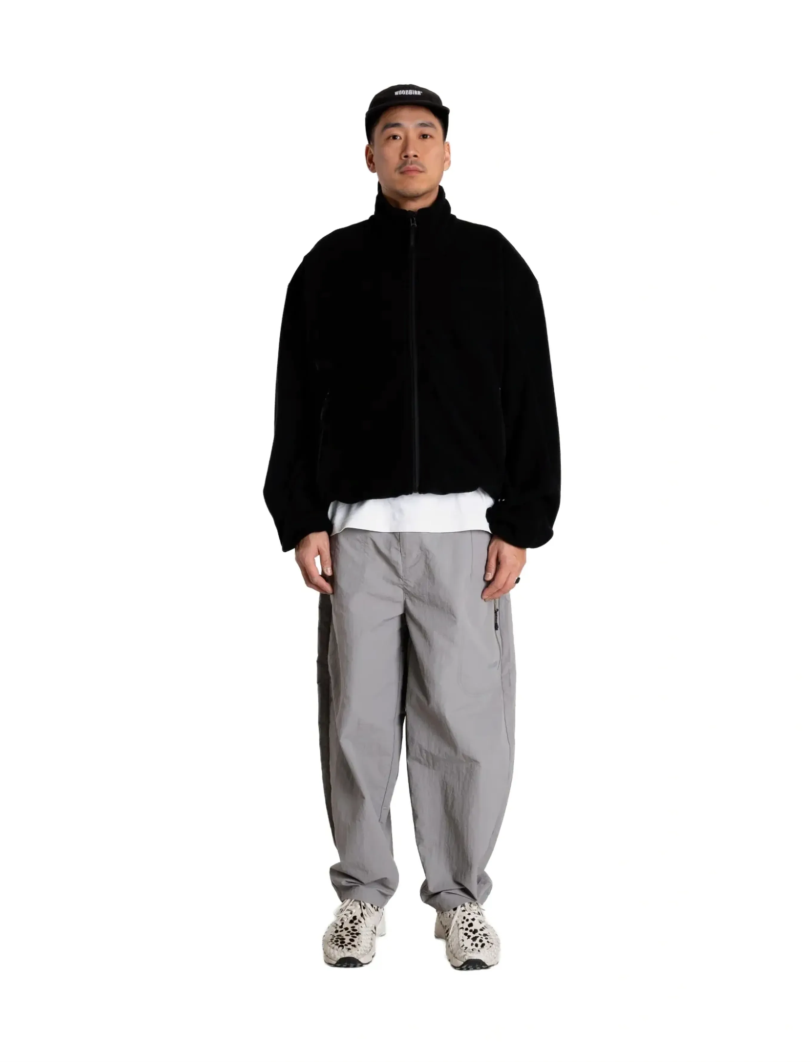 Woodbird WBRyo Fleece Jacket - Teddytröjor - BLACK / black