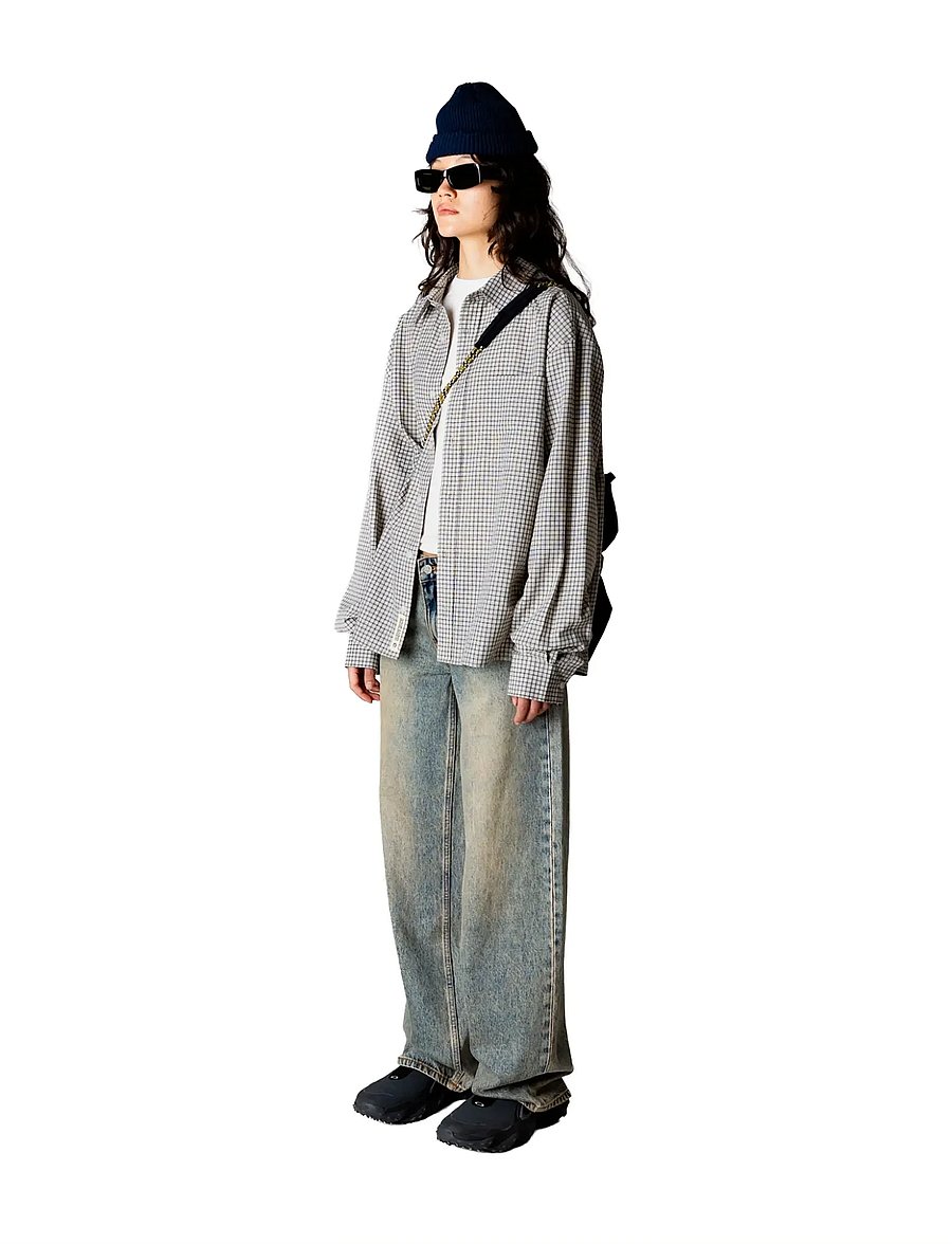 Woodbird - WBAya Aged Jeans - brede jeans - dark blue - 3