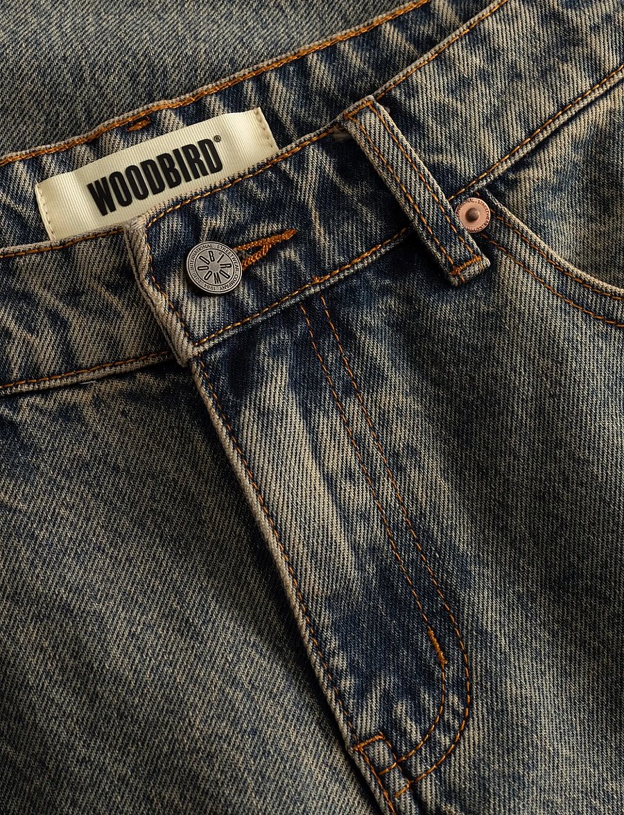Woodbird - WBAya Aged Jeans - brede jeans - dark blue - 5