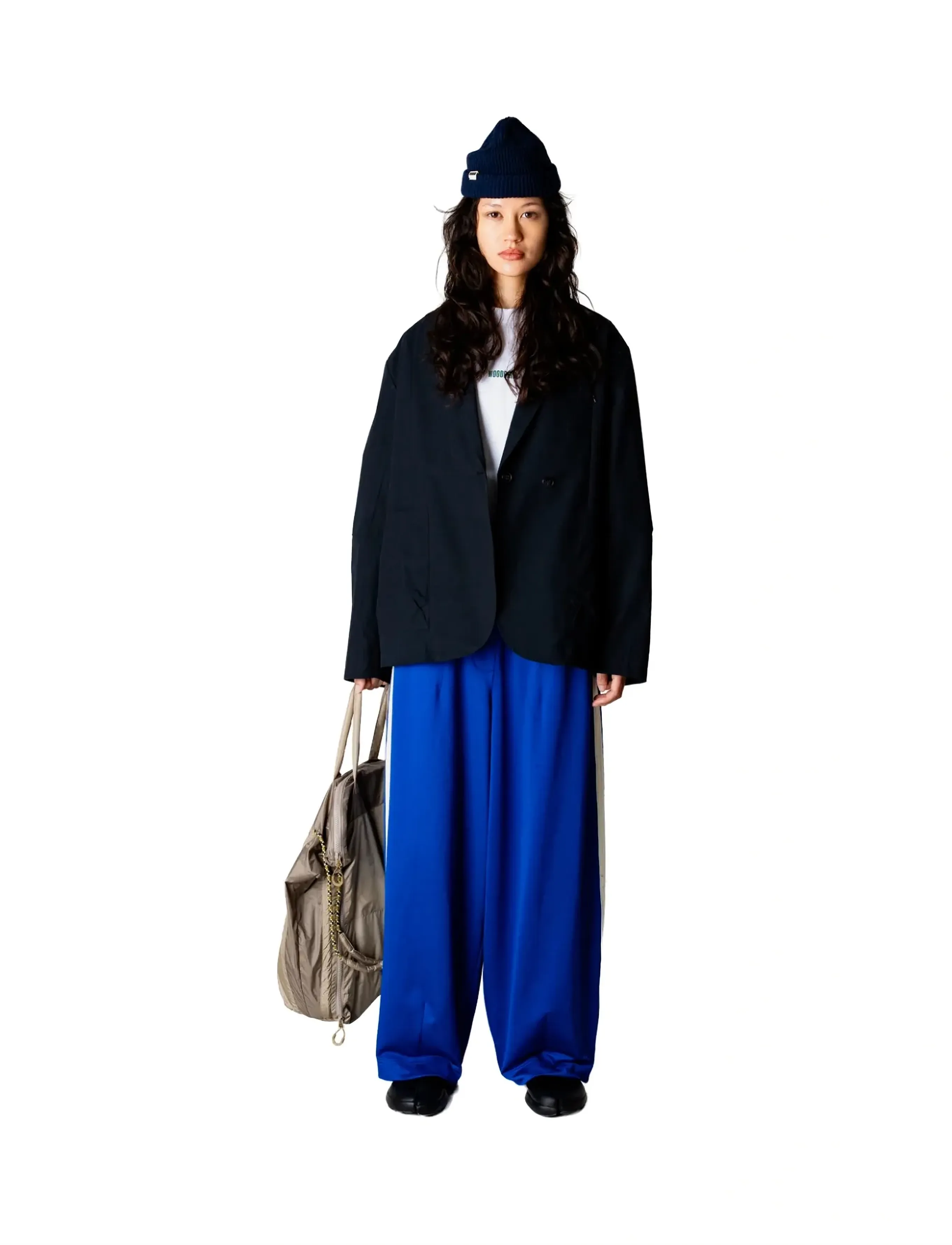 Woodbird Wbpoke Track Pants, XS, Trousers, Blau - Wide Leg, Frauen