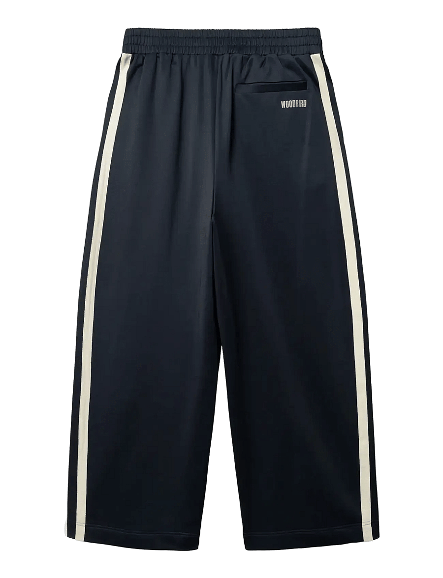 Woodbird - WBPoke Track Pants - bukser med brede ben - dark navy - 2