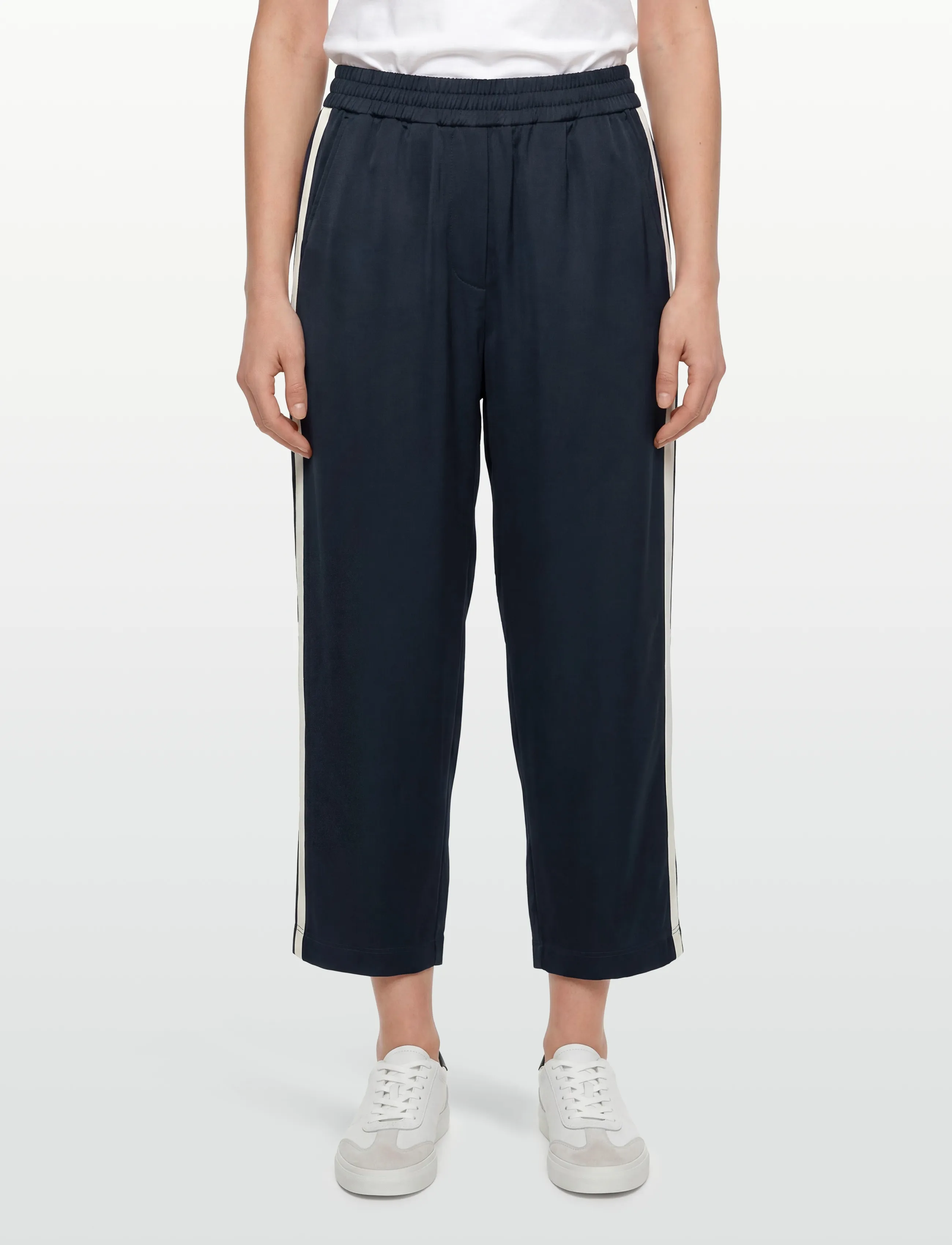 Woodbird - WBPoke Track Pants - wide leg trousers - dark navy - 3