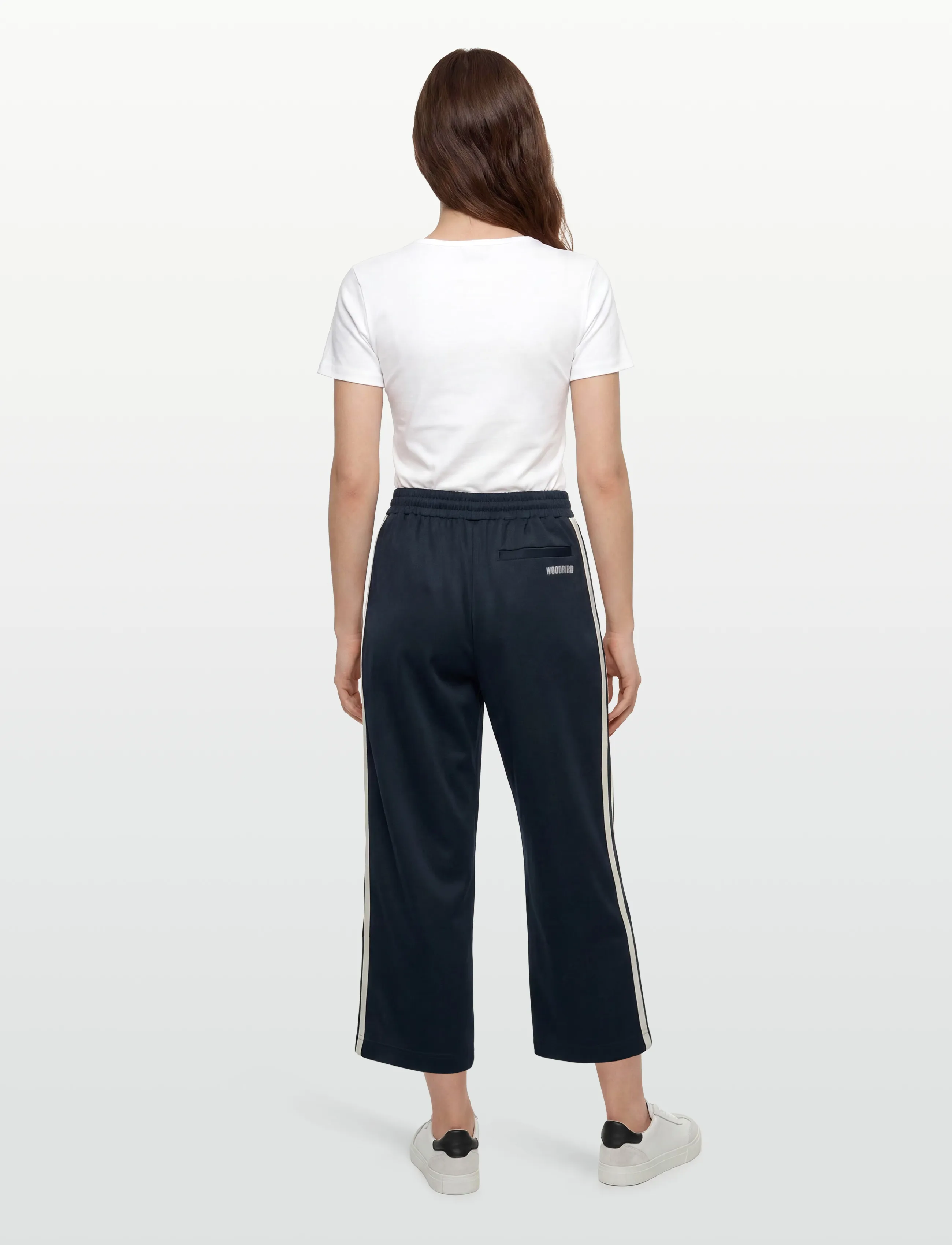 Woodbird - WBPoke Track Pants - wide leg trousers - dark navy - 4