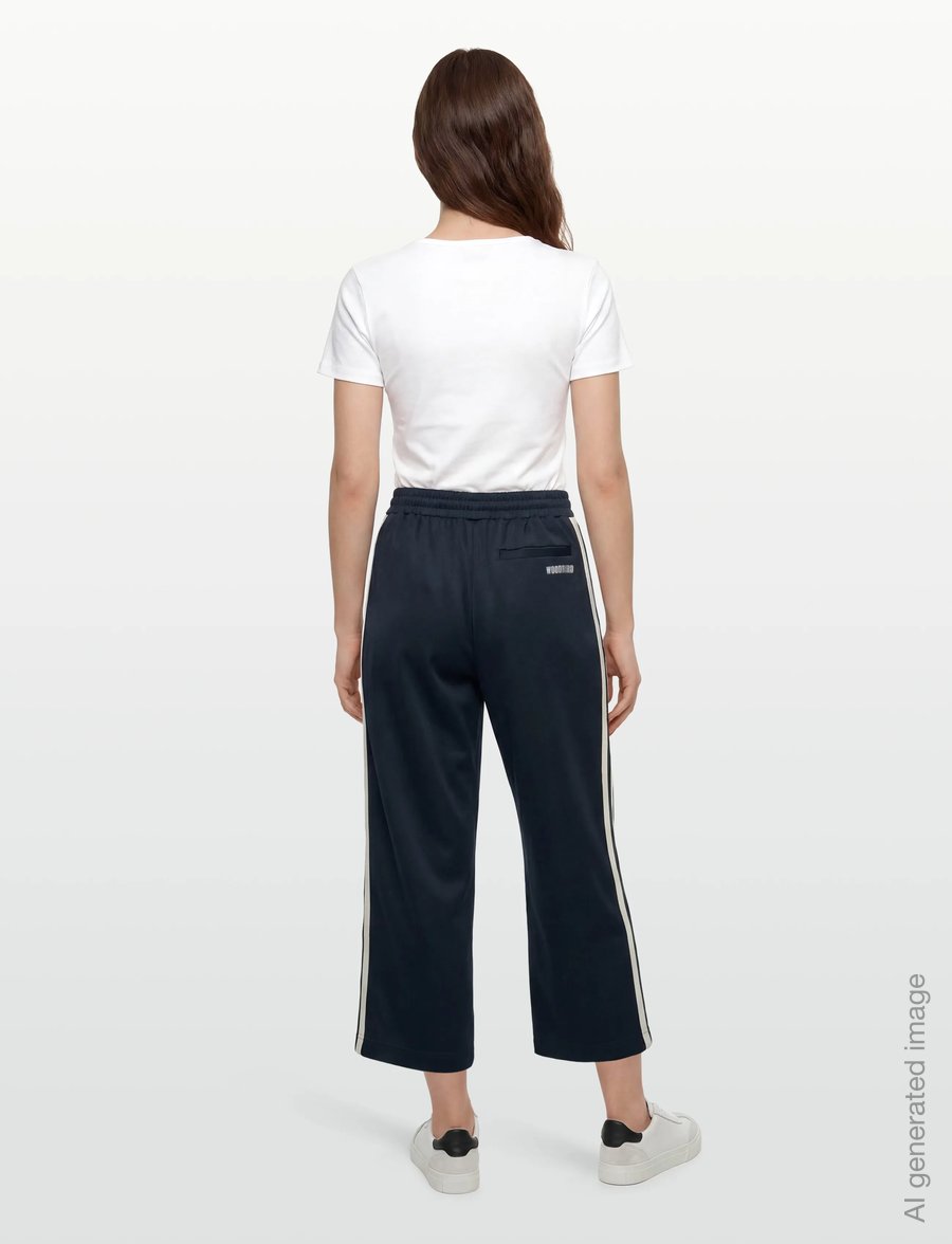 Woodbird - WBPoke Track Pants - bukser med brede ben - dark navy - 4
