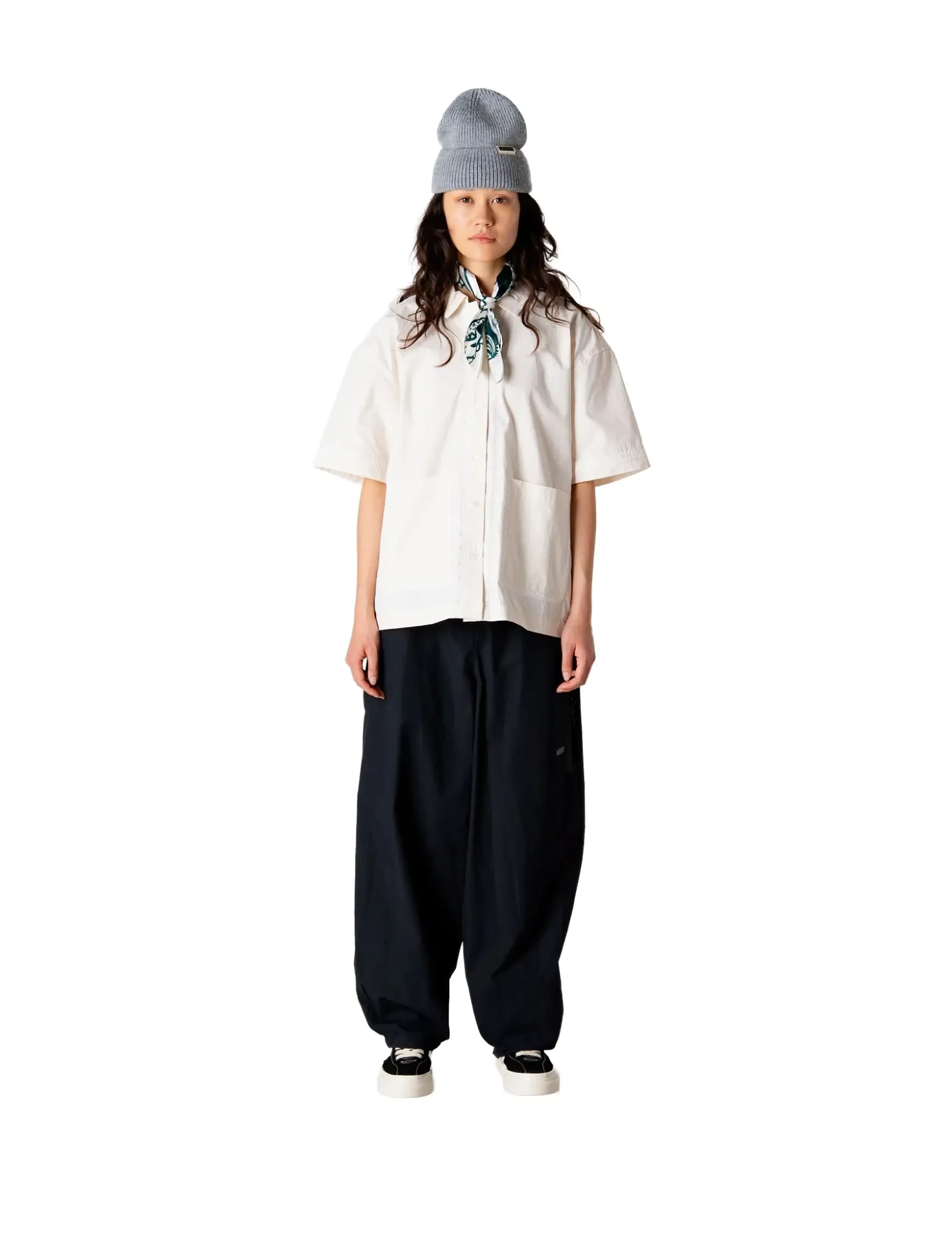 Woodbird Wbloul Paper Pants, Kvinder, Løse Cropped Paper Bukser, Sort, Str: XS