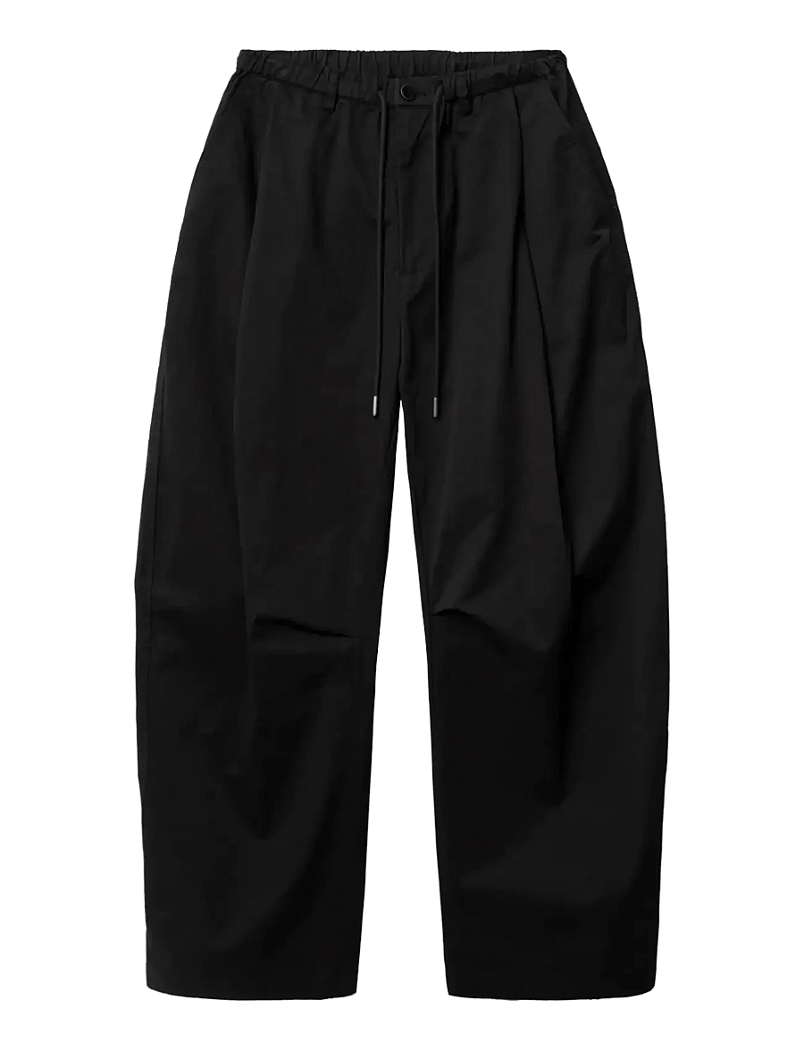 Woodbird - WBSoy Pants - wide leg trousers - black - 1