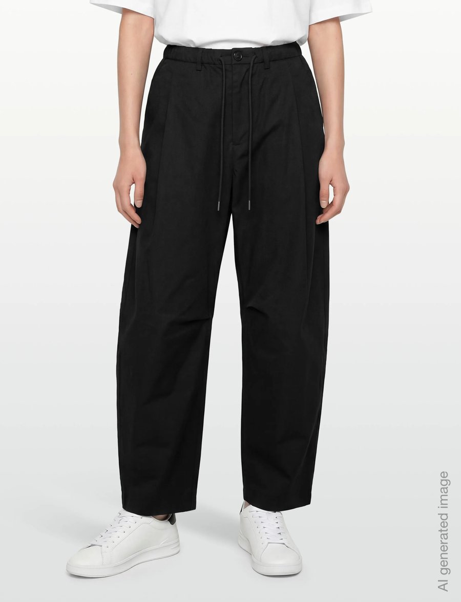 Woodbird - WBSoy Pants - wide leg trousers - black - 3