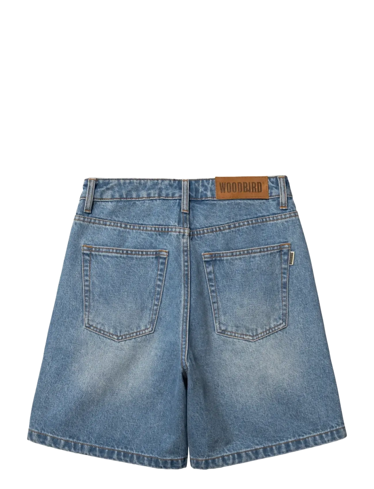 Woodbird - WBMaggie Orig Shorts - jorts - blue washed - 2