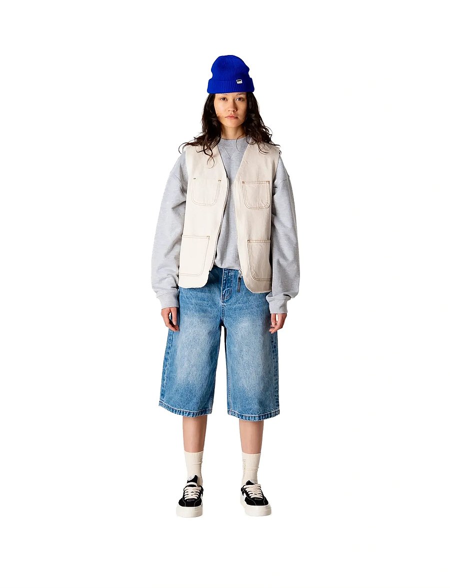 Woodbird - WBShan Orig shorts - lühikesed teksapüksid - blue washed - 0