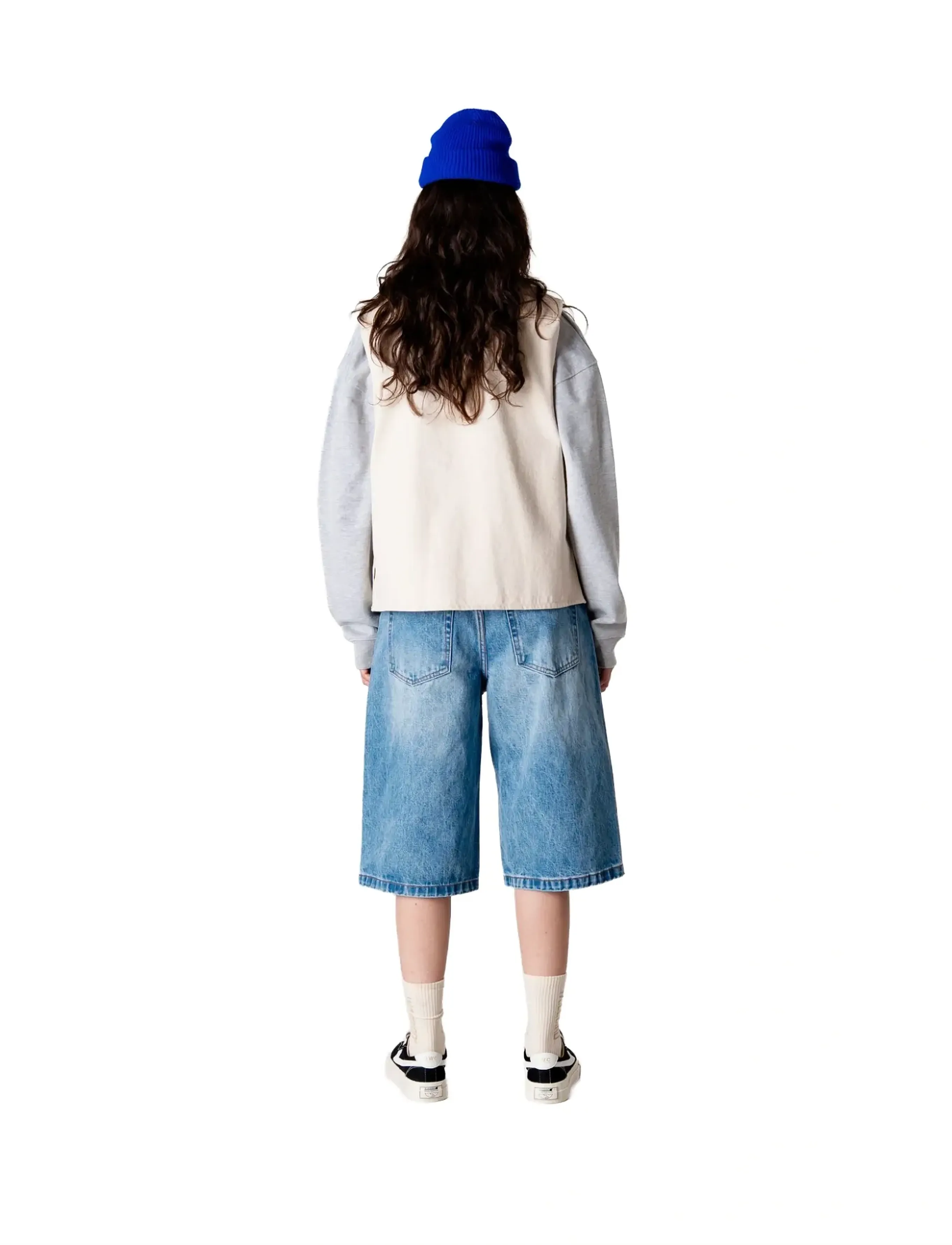 Woodbird - WBShan Orig shorts - jorts - blue washed - 5