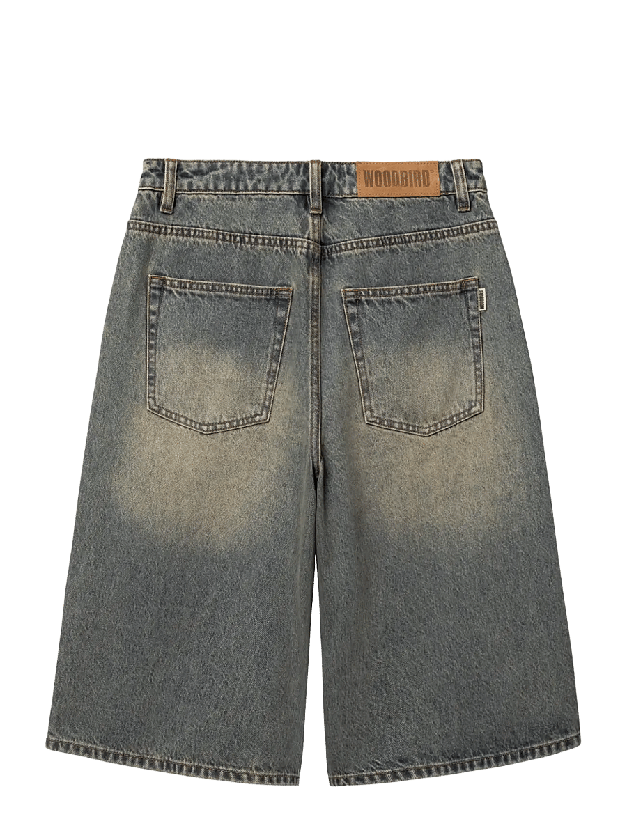 Woodbird - WBShan Aged Shorts - lühikesed teksapüksid - dark blue - 1