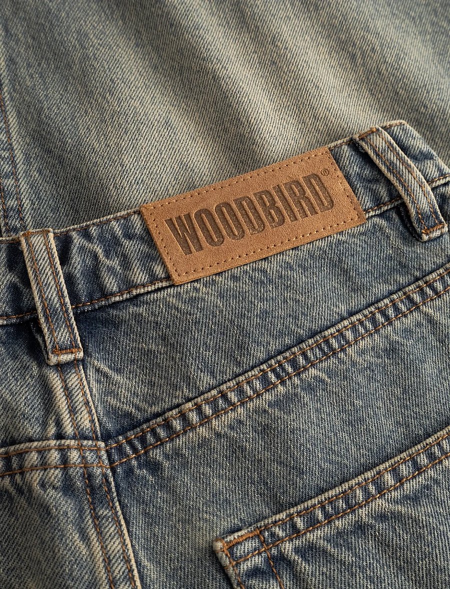 Woodbird - WBShan Aged Shorts - lühikesed teksapüksid - dark blue - 3