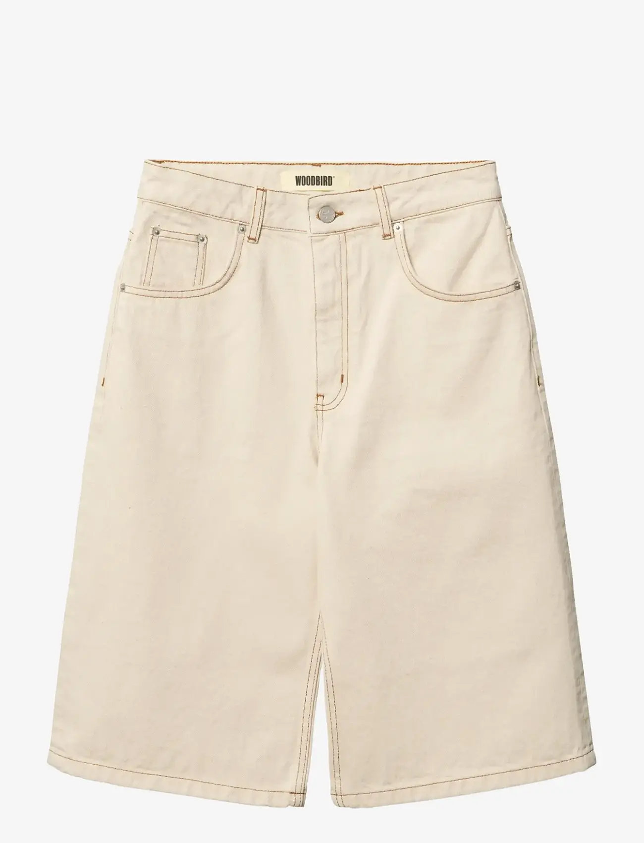 Woodbird - WBShan OW Denim Shorts - jorts - off white - 1