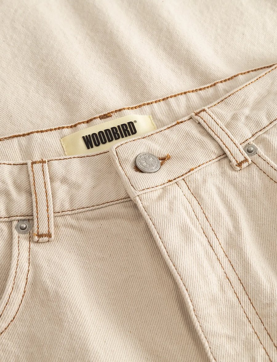 Woodbird - WBShan OW Denim Shorts - lühikesed teksapüksid - off white - 5