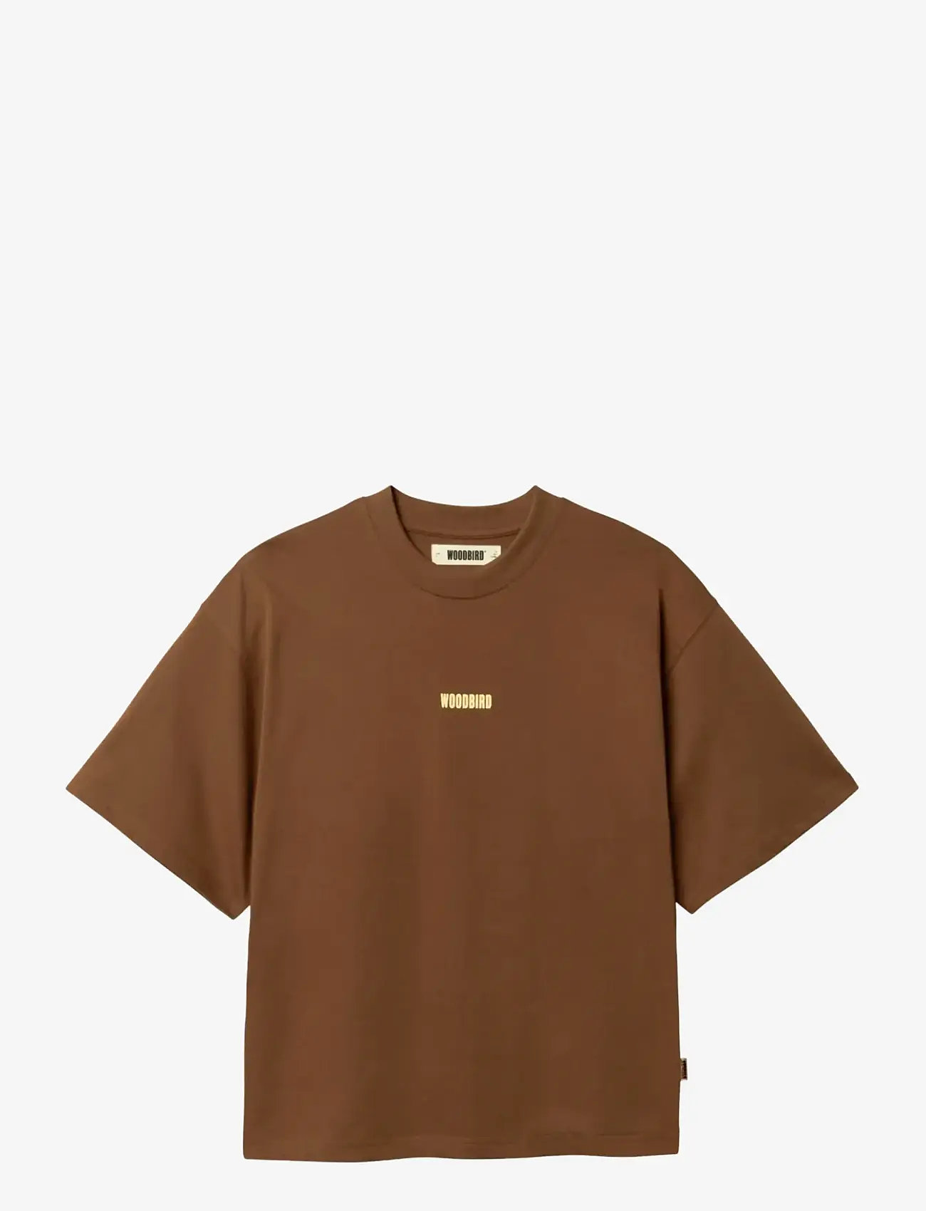 Woodbird - WBJuno Lion Tee - t-shirts - mid brown - 0