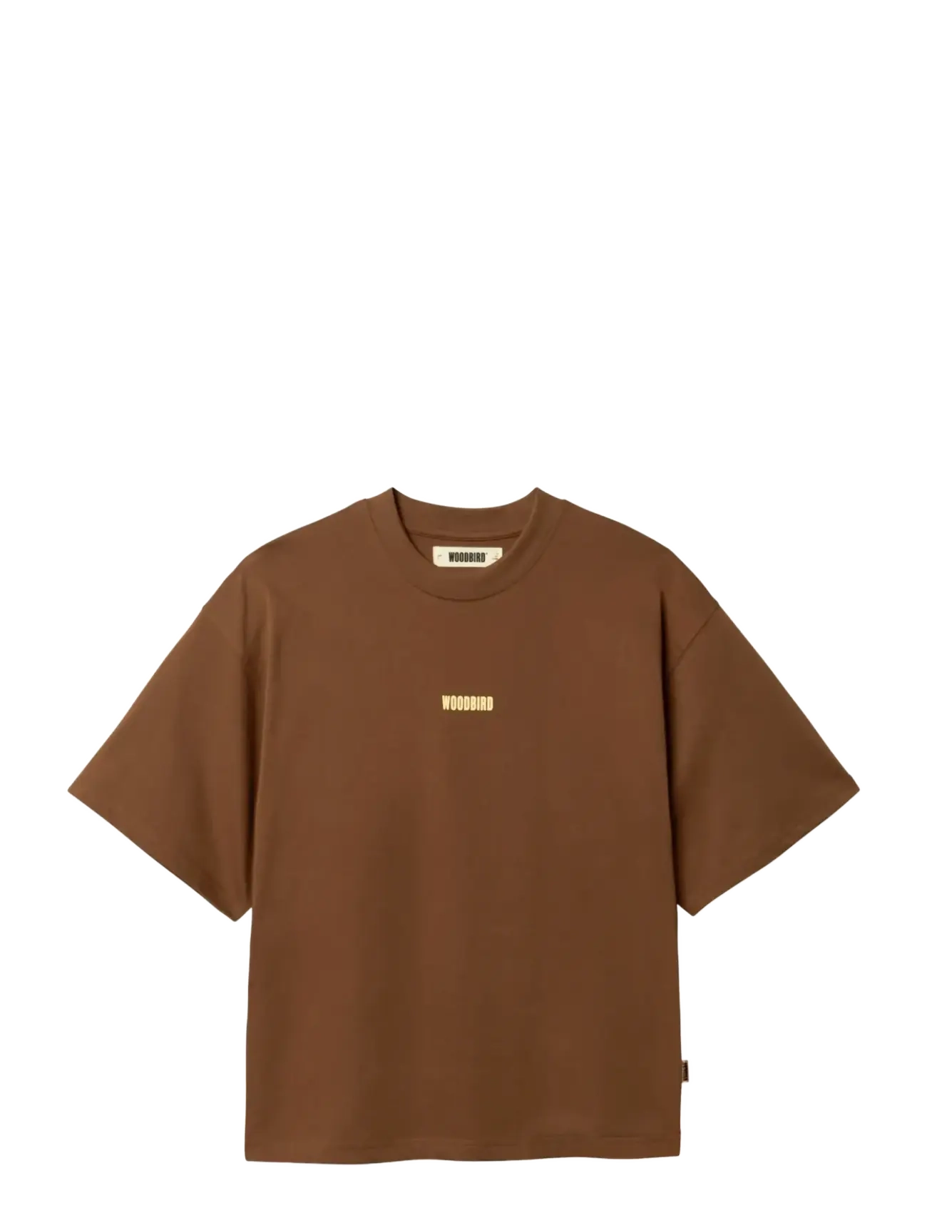Woodbird WBJuno Lion Tee - T-shirts & Toppe - MID BROWN / brown