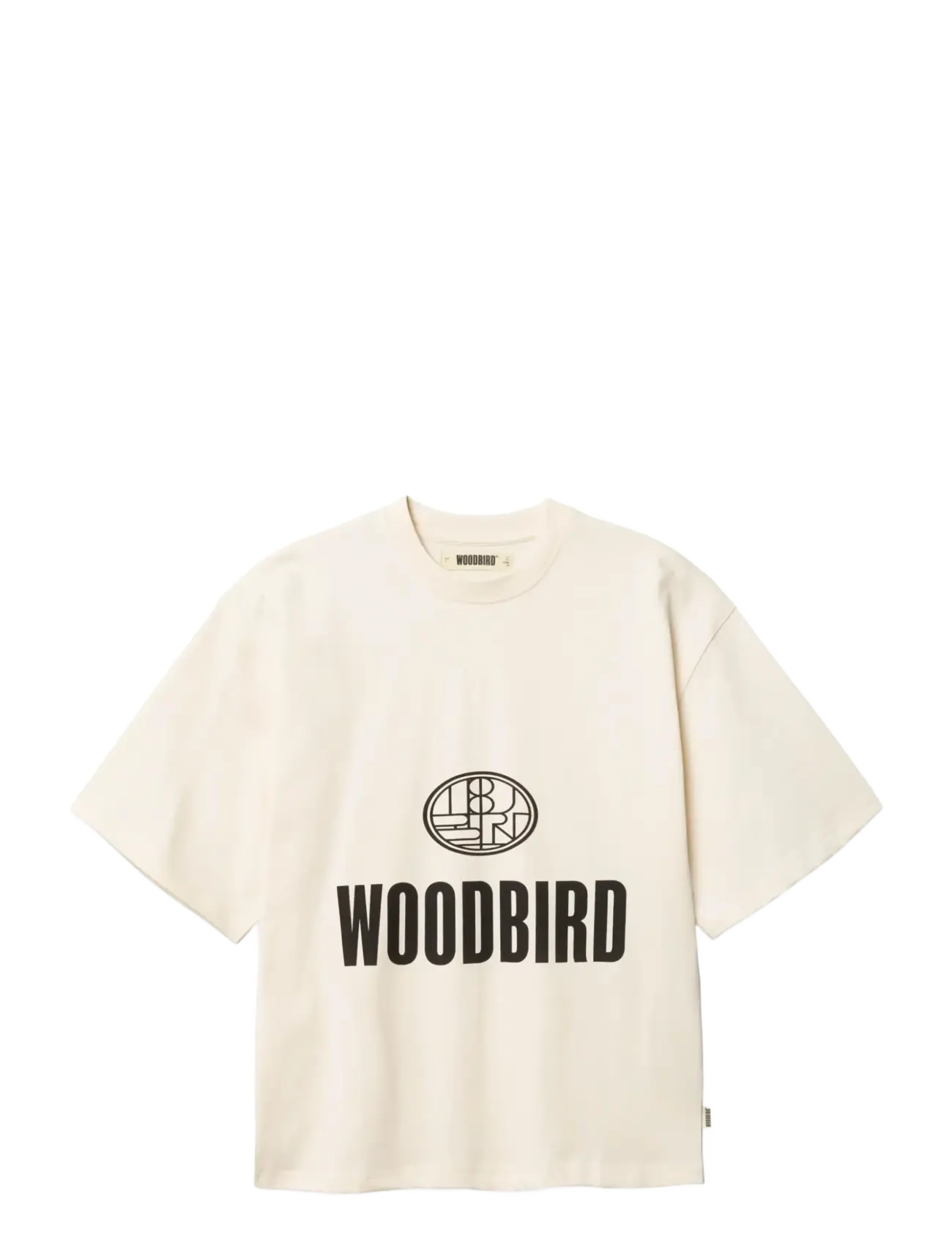 Woodbird WBJuno Nine Tee - Kampagne - OFF WHITE / cream