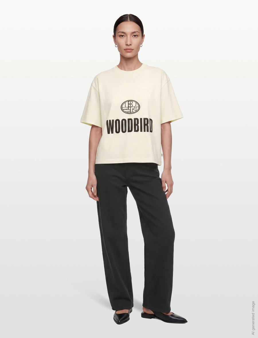 Woodbird - WBJuno Nine Tee - t-shirts - off white - 0