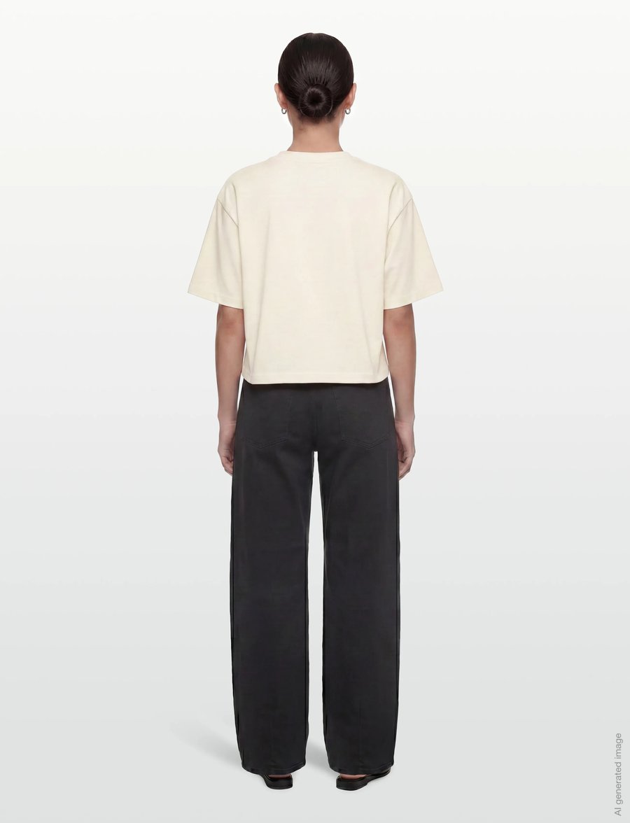 Woodbird - WBJuno Nine Tee - t-shirts - off white - 4