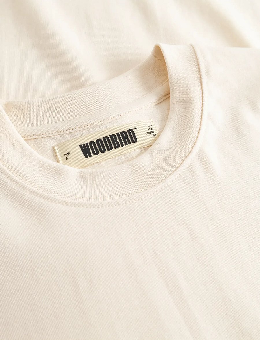 Woodbird - WBJuno Nine Tee - t-shirts - off white - 5