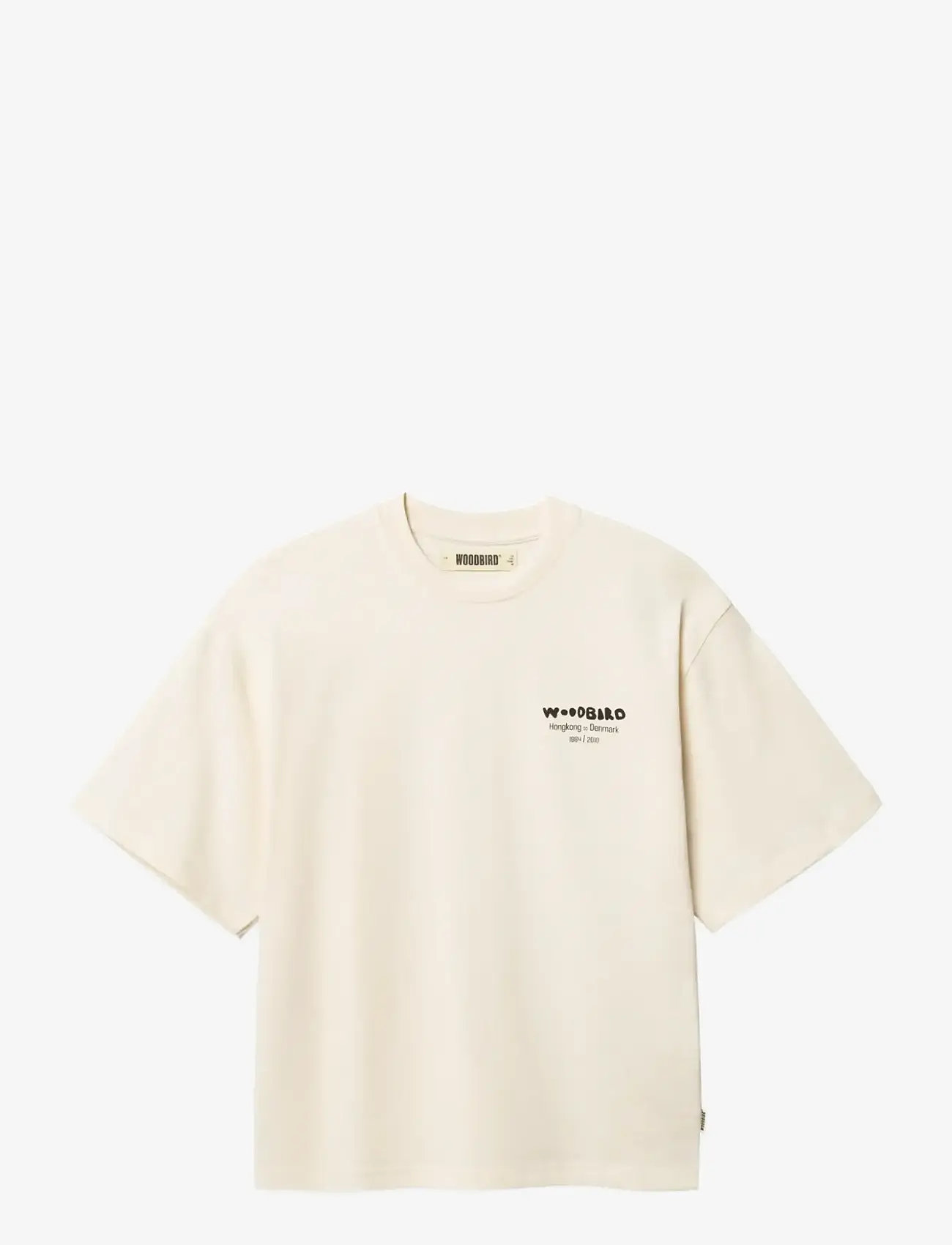 Woodbird - WBJuno Wok Tee - stuttermarbolir - off white - 1