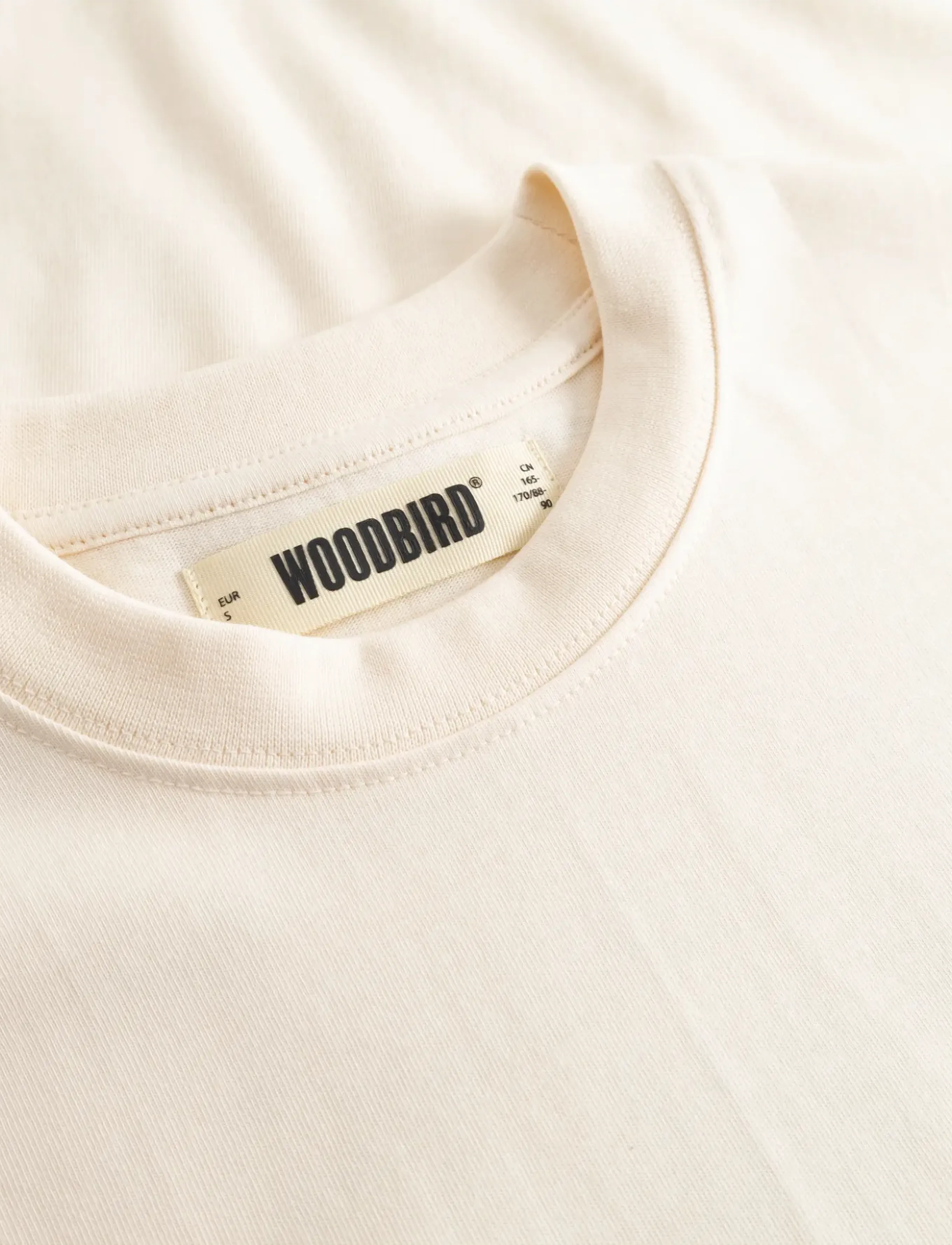 Woodbird - WBJuno Wok Tee - t-shirts - off white - 5