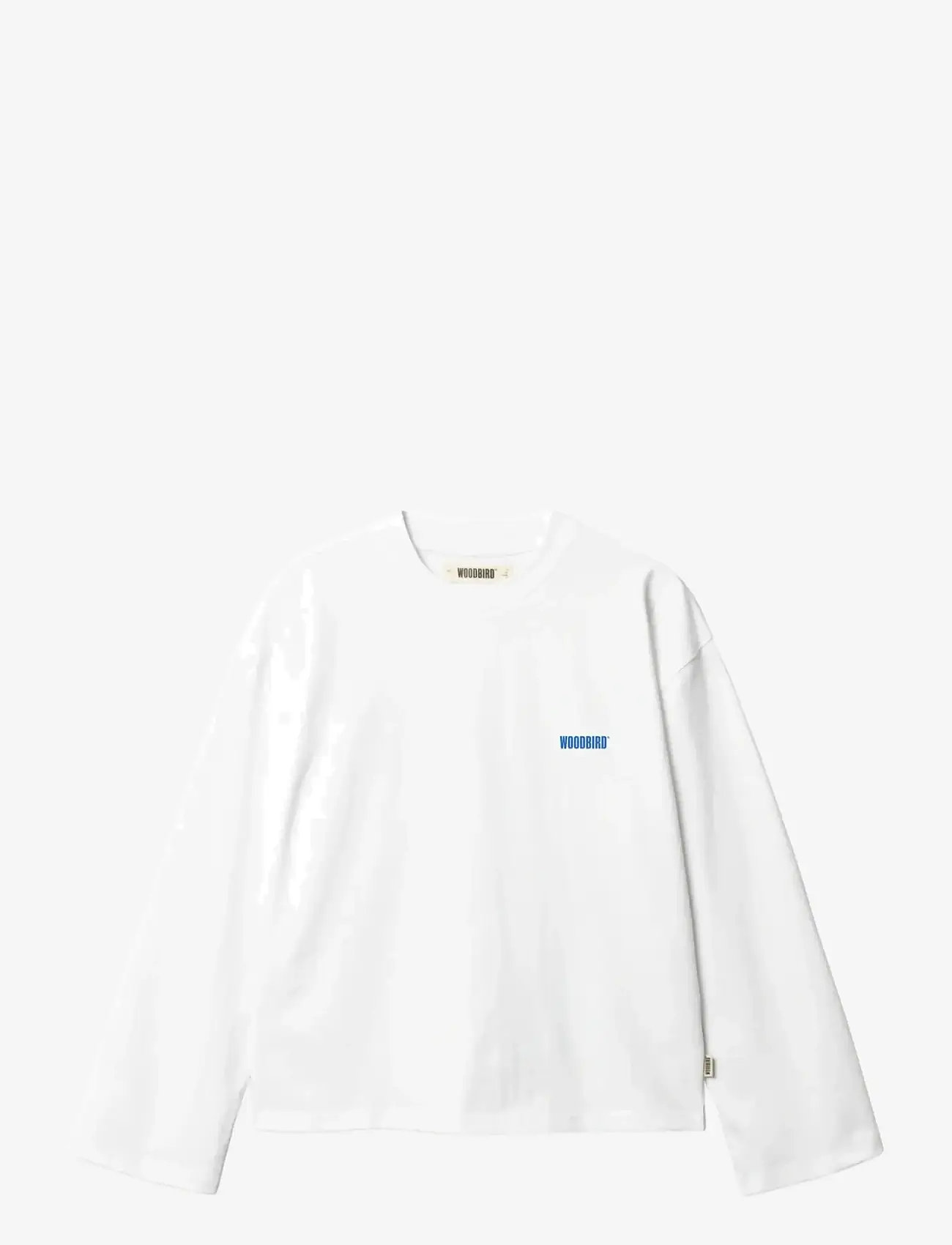 Woodbird - WBJoul L/S WB Tee - langärmlige tops - white - 0