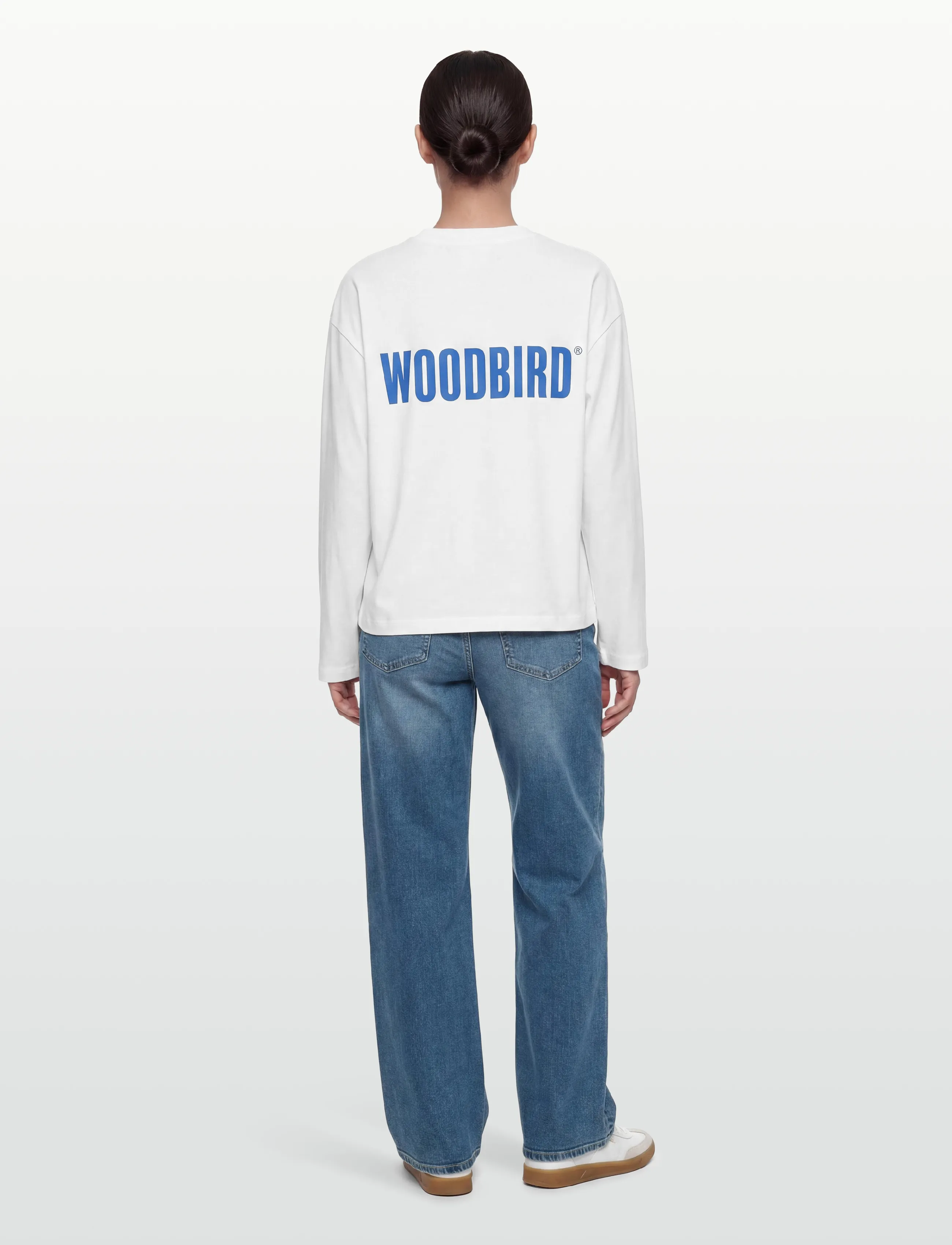 Woodbird - WBJoul L/S WB Tee - langärmlige tops - white - 4