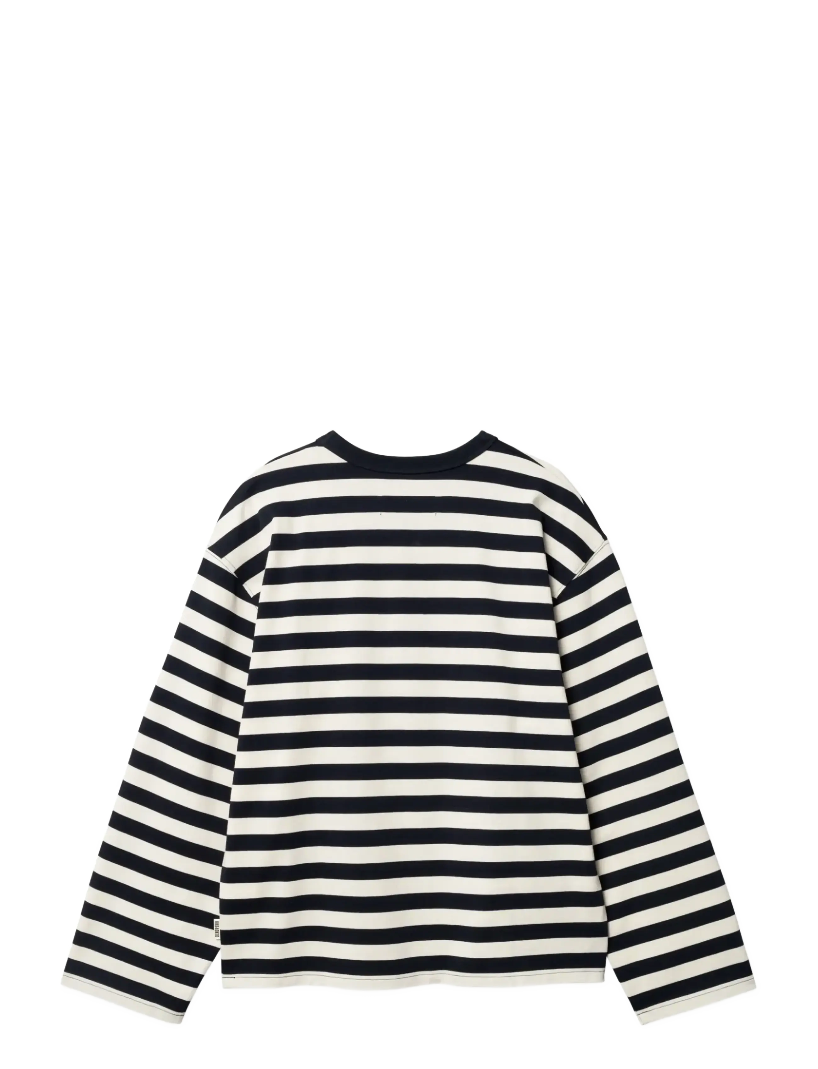 Woodbird - WBJoul Wide Sleeve Stripe Tee - langærmede toppe - navy-white - 2