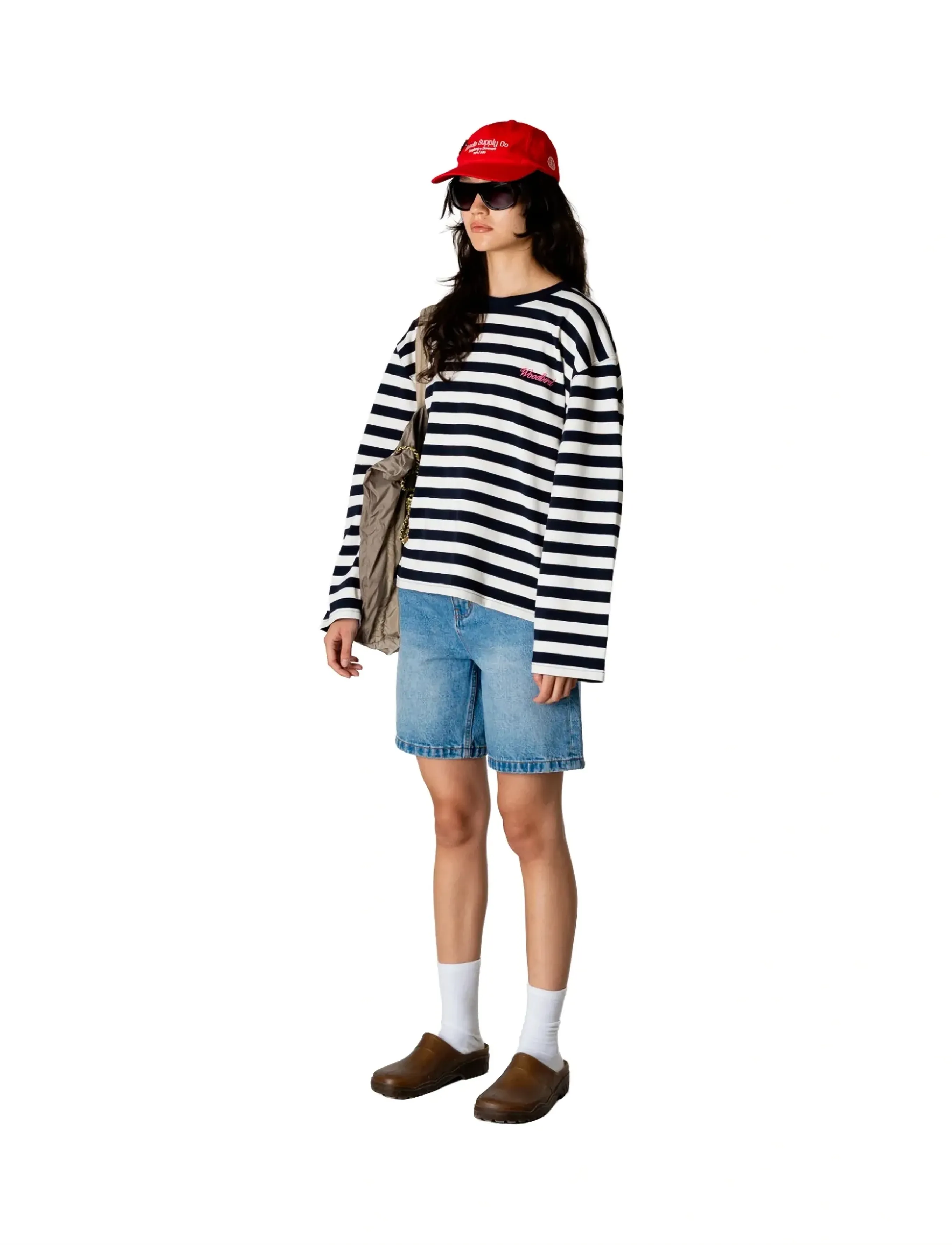 Woodbird - WBJoul Wide Sleeve Stripe Tee - langærmede toppe - navy-white - 3