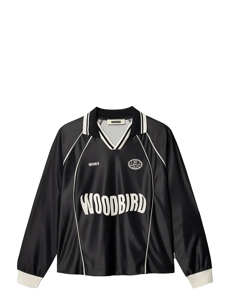 Woodbird - WBWaka L/S Sports Polo - poloskjorter - black - 1