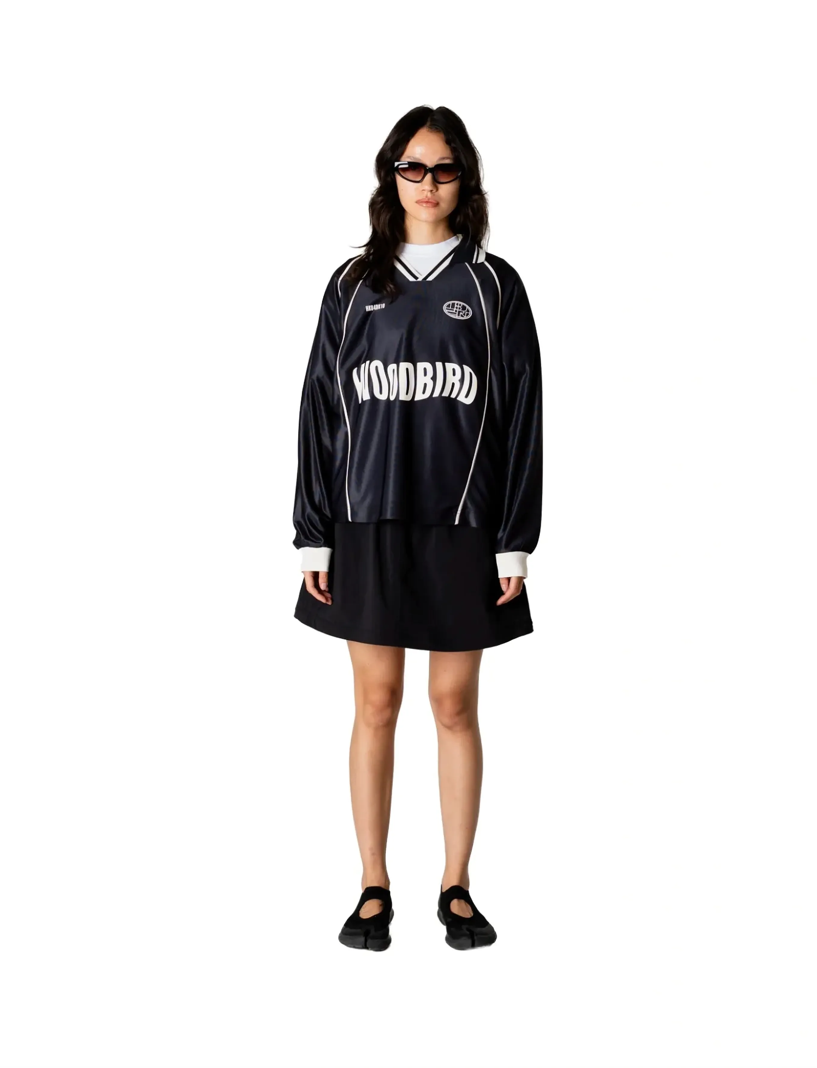 Woodbird WBWaka L/S Sports Polo - T-Shirts & Tops - BLACK / black