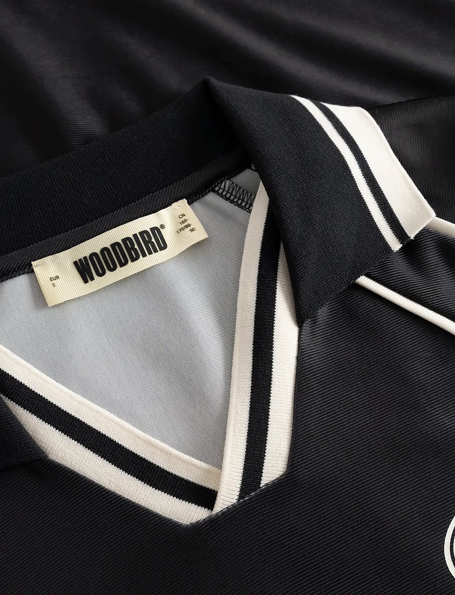 Woodbird - WBWaka L/S Sports Polo - poloskjorter - black - 5