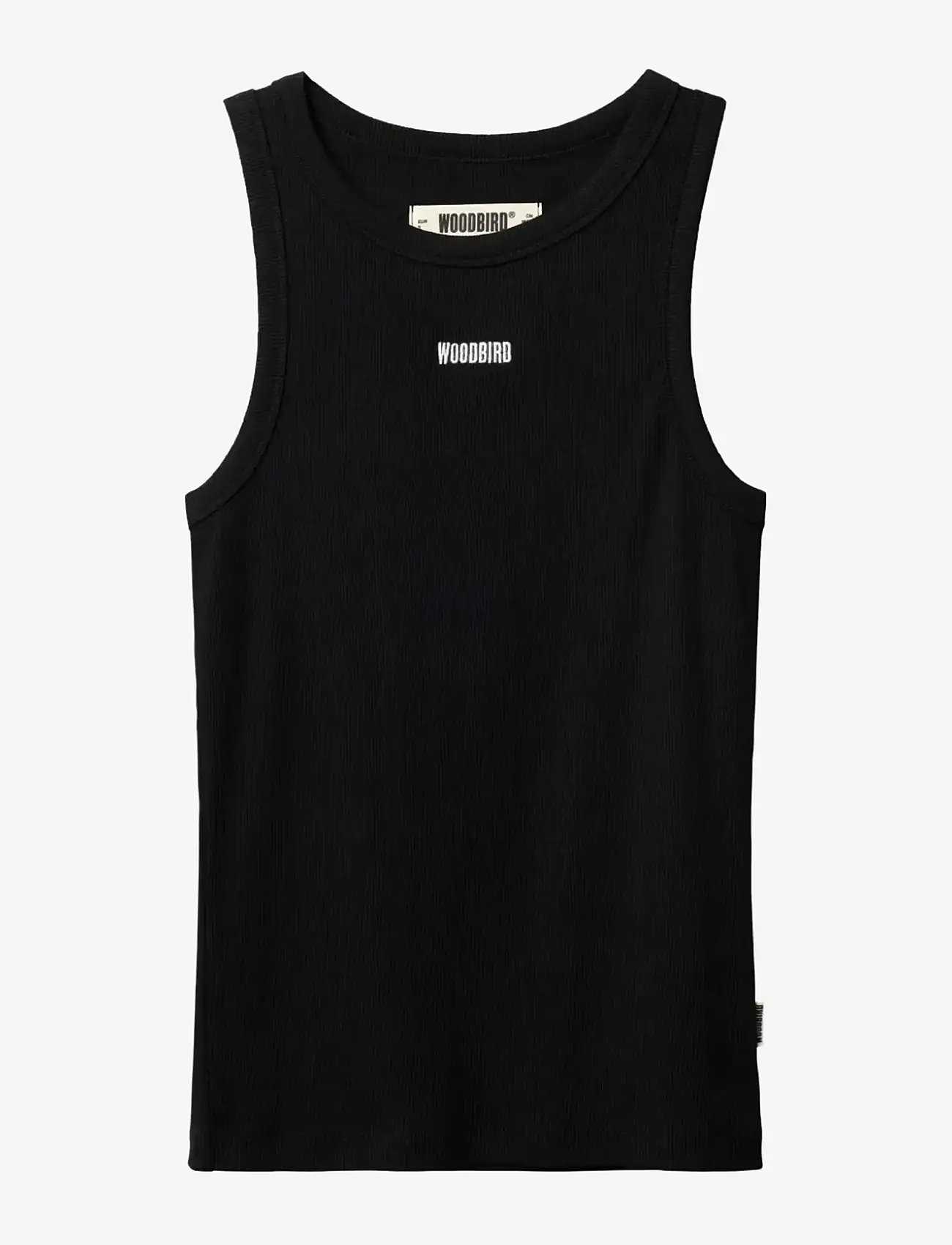 Woodbird - WBDee Rib Tank Top - tanktops - black - 0