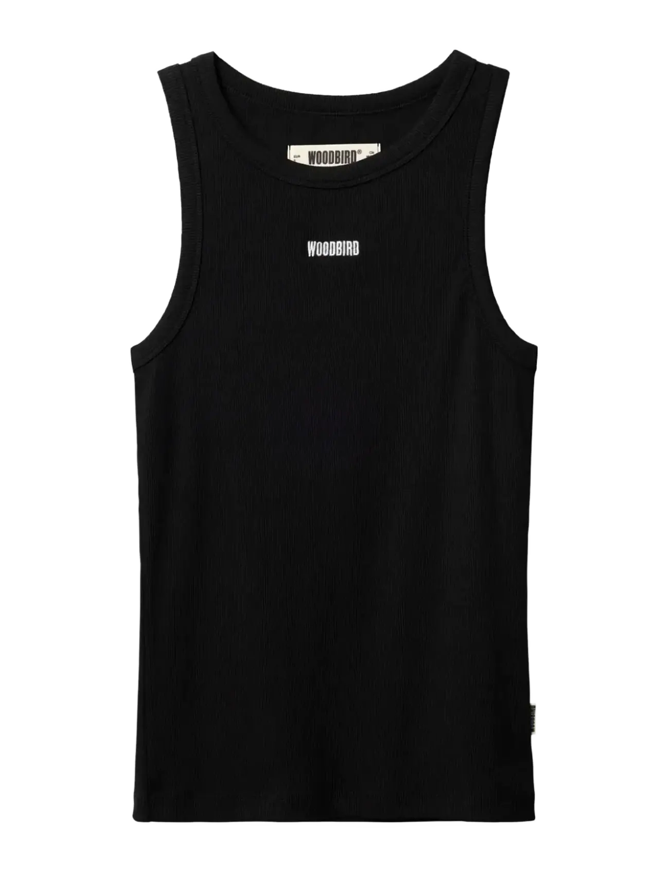 Woodbird WBDee Rib Tank Top - Kleidung - BLACK / black