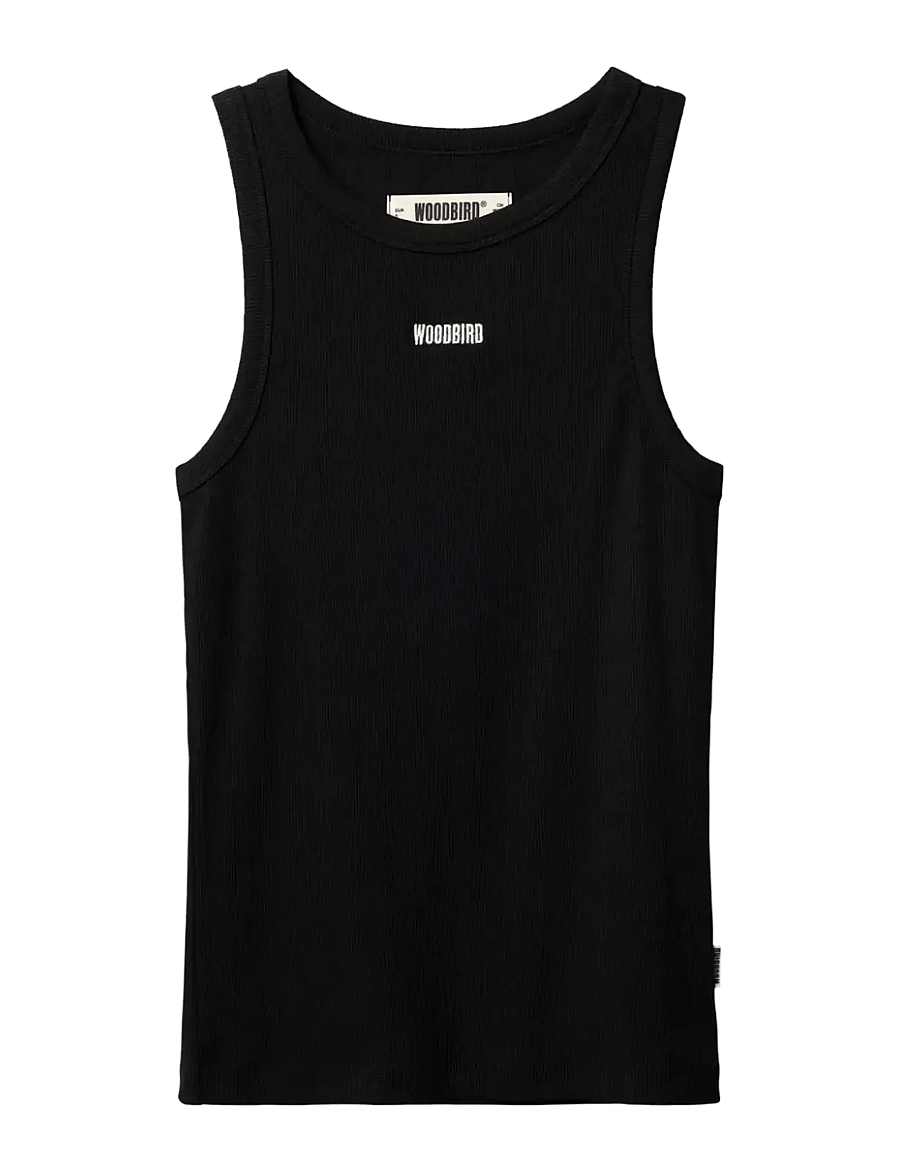 Woodbird - WBDee Rib Tank Top - Ärmellose tops - black - 1