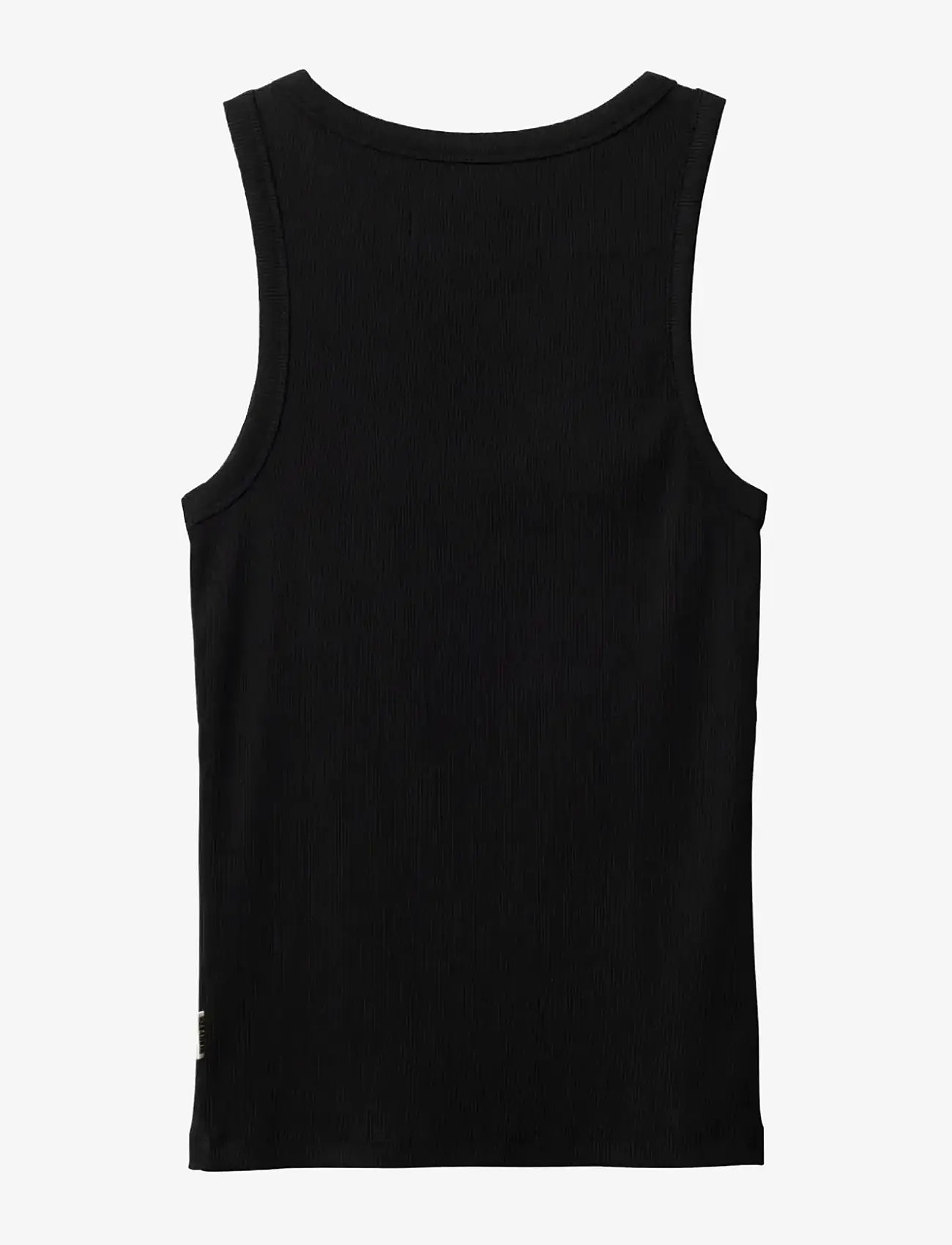 Woodbird - WBDee Rib Tank Top - tanktops - black - 1