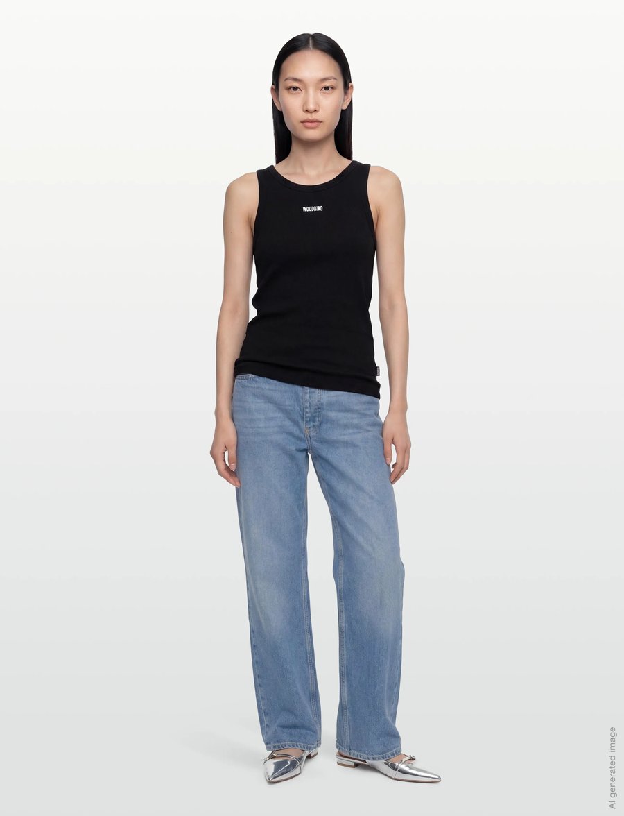 Woodbird - WBDee Rib Tank Top - Ärmellose tops - black - 0