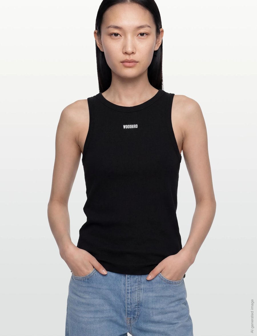 Woodbird - WBDee Rib Tank Top - Ärmellose tops - black - 3