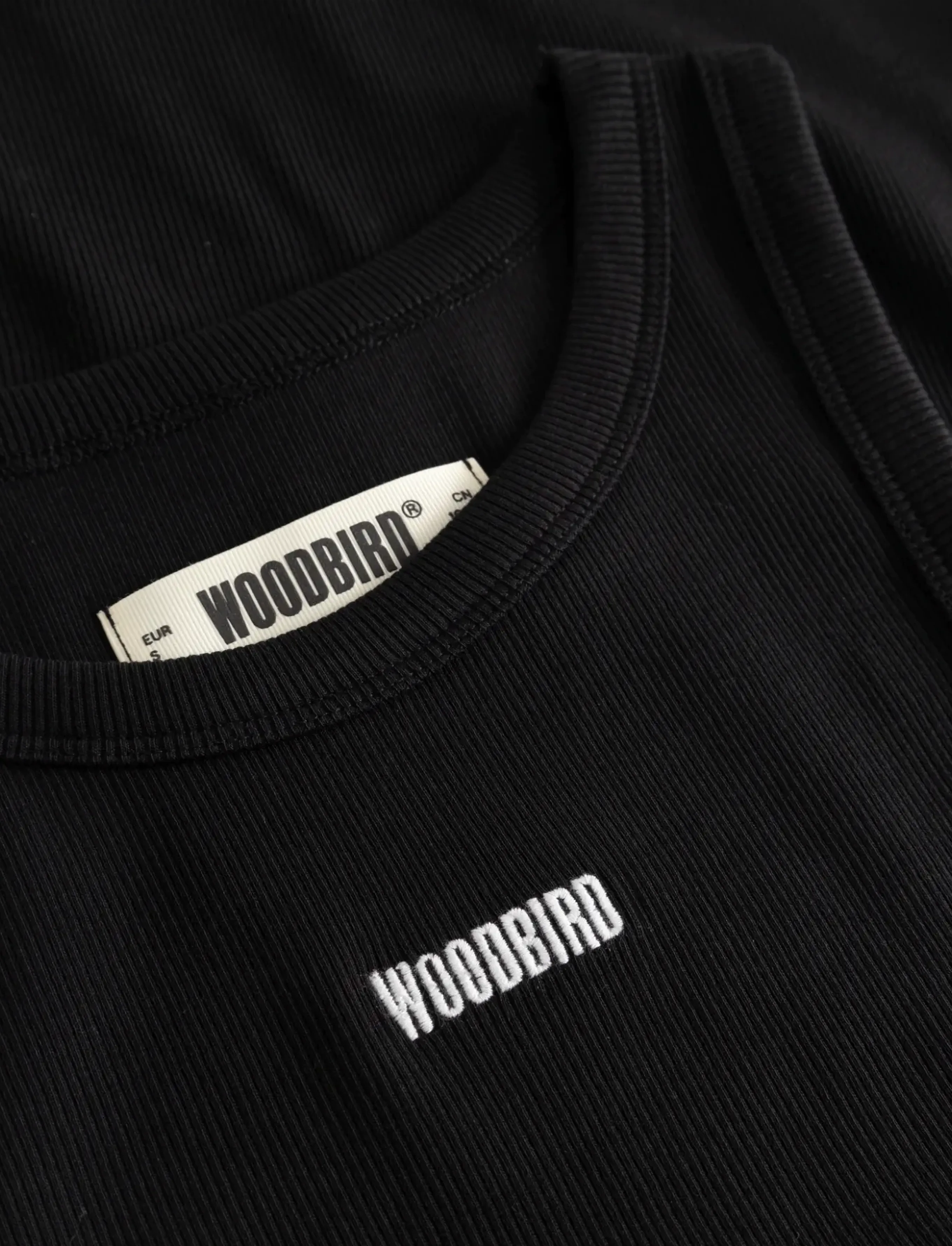 Woodbird - WBDee Rib Tank Top - linnen - black - 5