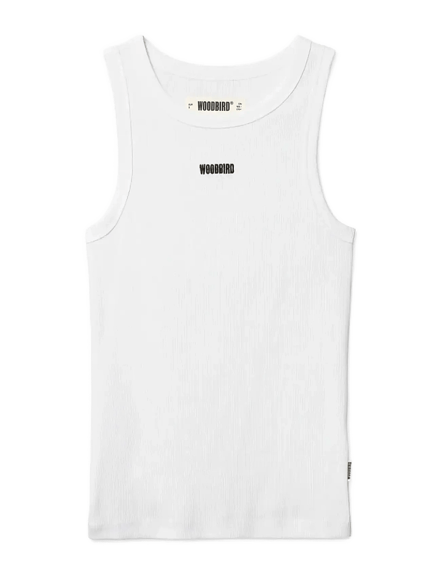 Woodbird - WBDee Rib Tank Top - Ärmellose tops - white - 1