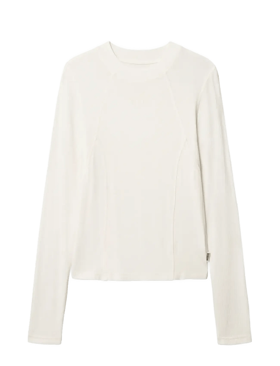 Woodbird - WBXao L/S Tee - långärmade toppar - off white - 1
