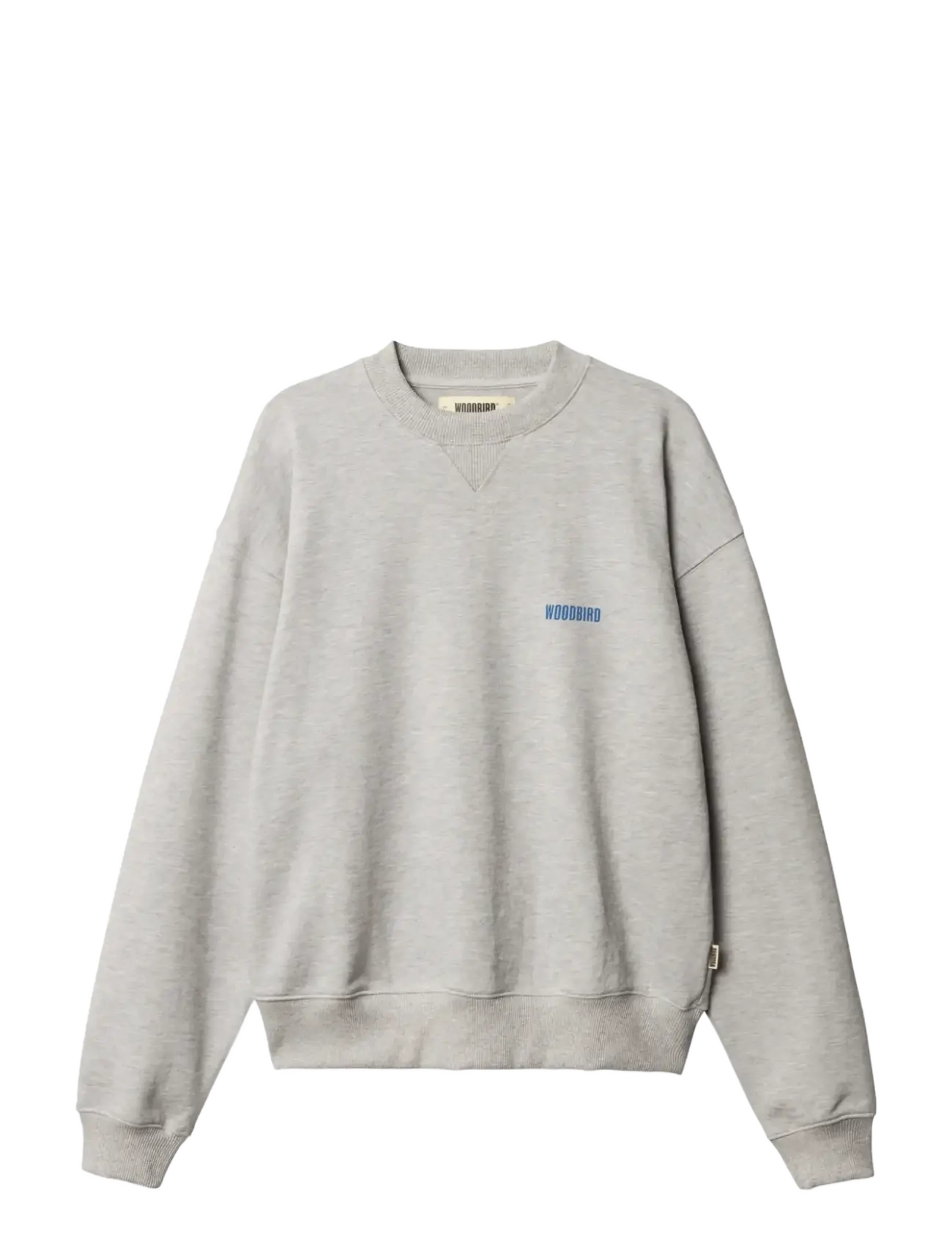 Woodbird WBCupe Lion Crew - Sweatshirts - LIGHT GREY MELANGE / grey