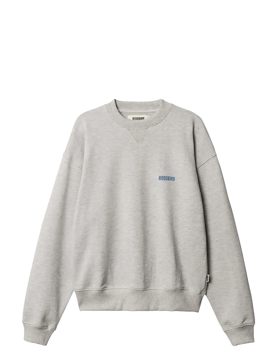 Woodbird - WBCupe Lion Crew - sporta džemperi - light grey melange - 1