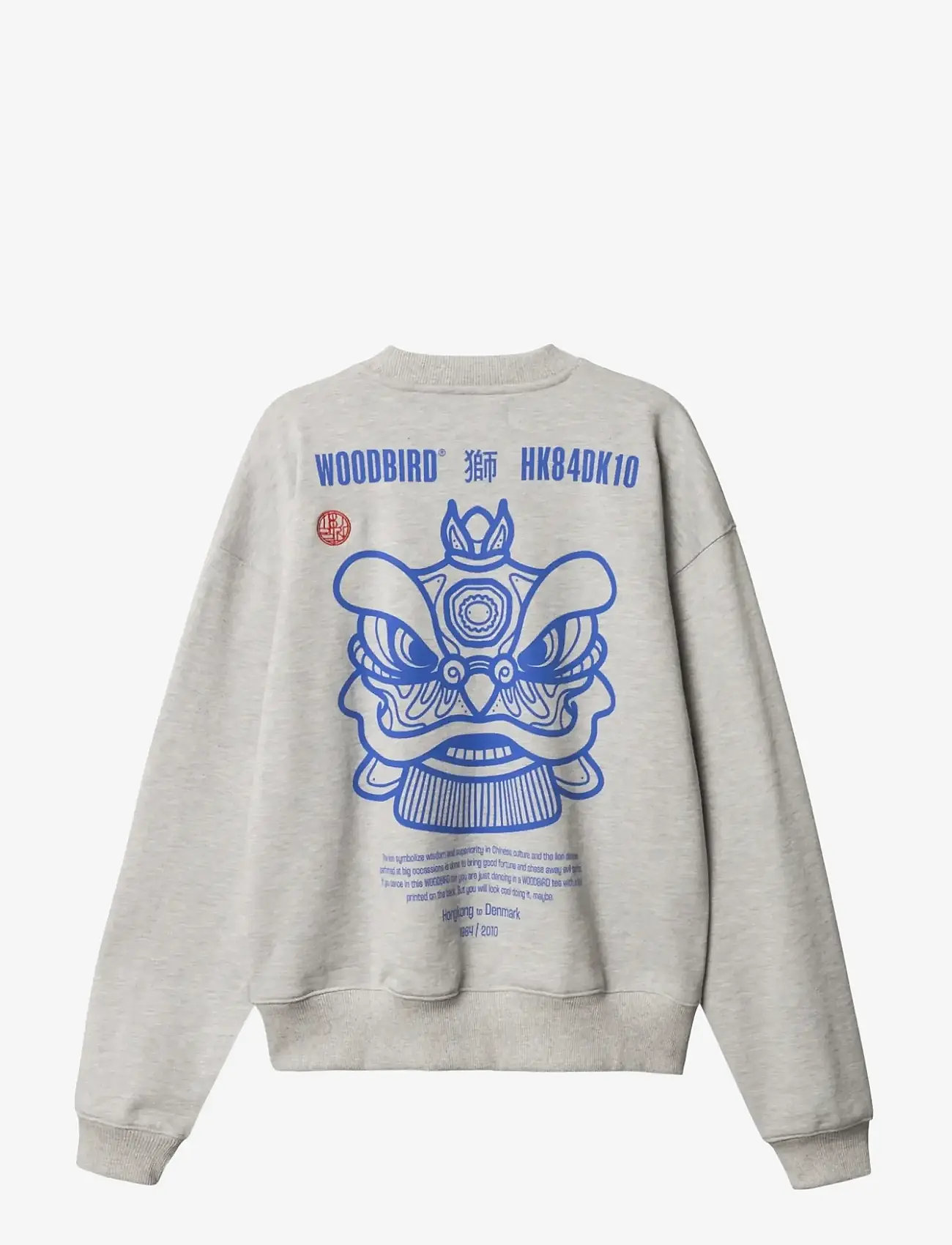 Woodbird - WBCupe Lion Crew - sweatshirts - light grey melange - 2