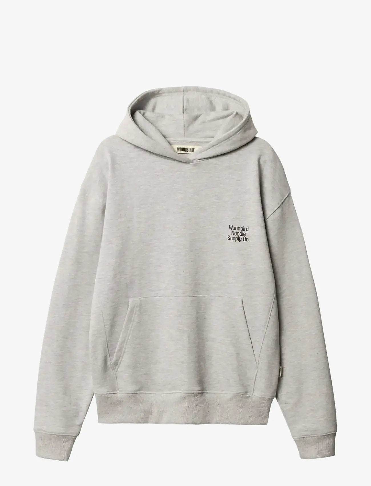 Woodbird - WBHarper Supply Hoodie - hoodies - light grey melange - 1