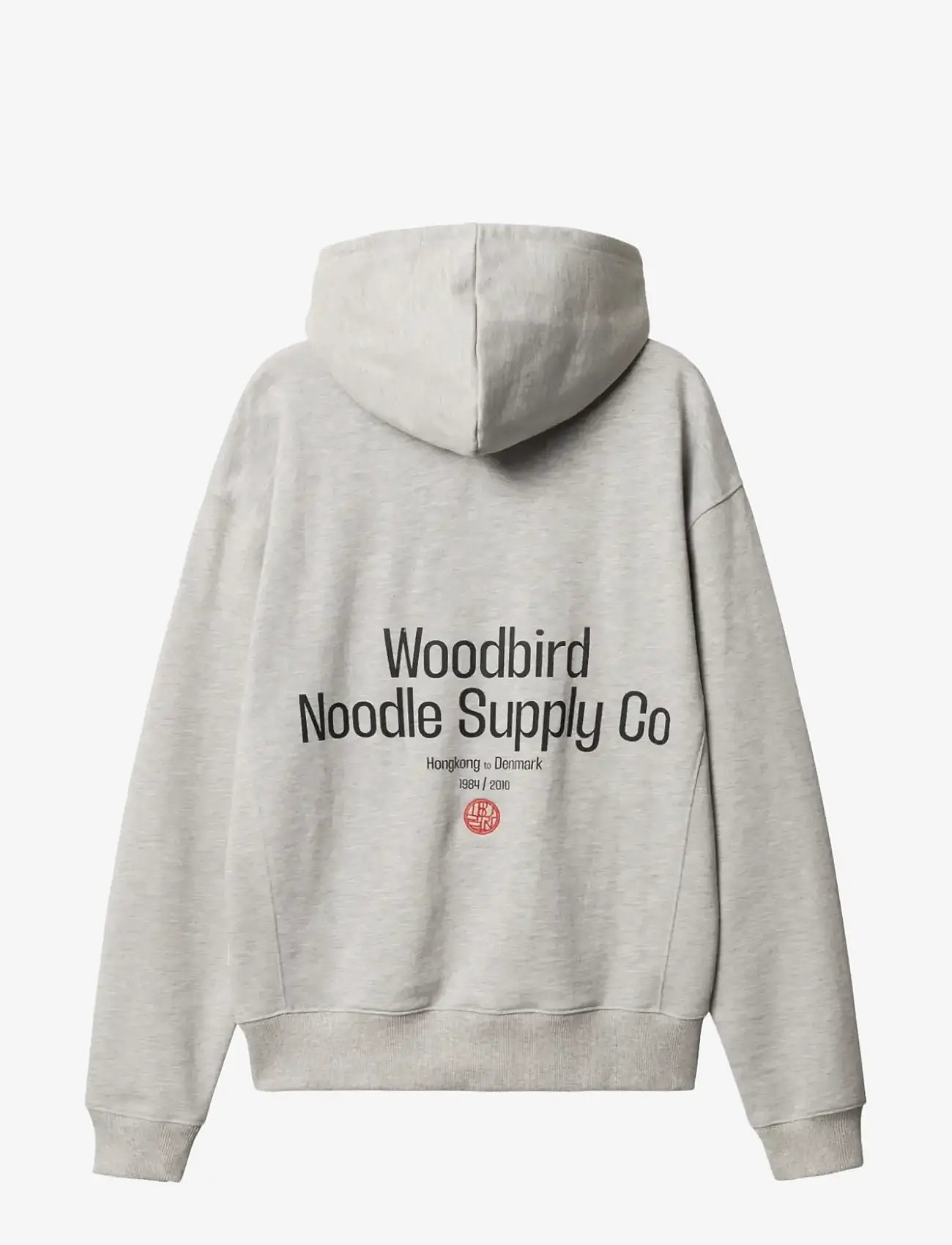 Woodbird - WBHarper Supply Hoodie - hoodies - light grey melange - 2