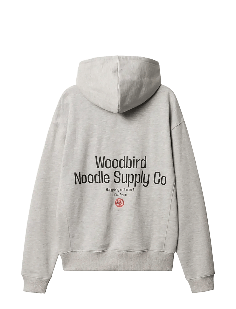 Woodbird - WBHarper Supply Hoodie - hoodies - light grey melange - 2
