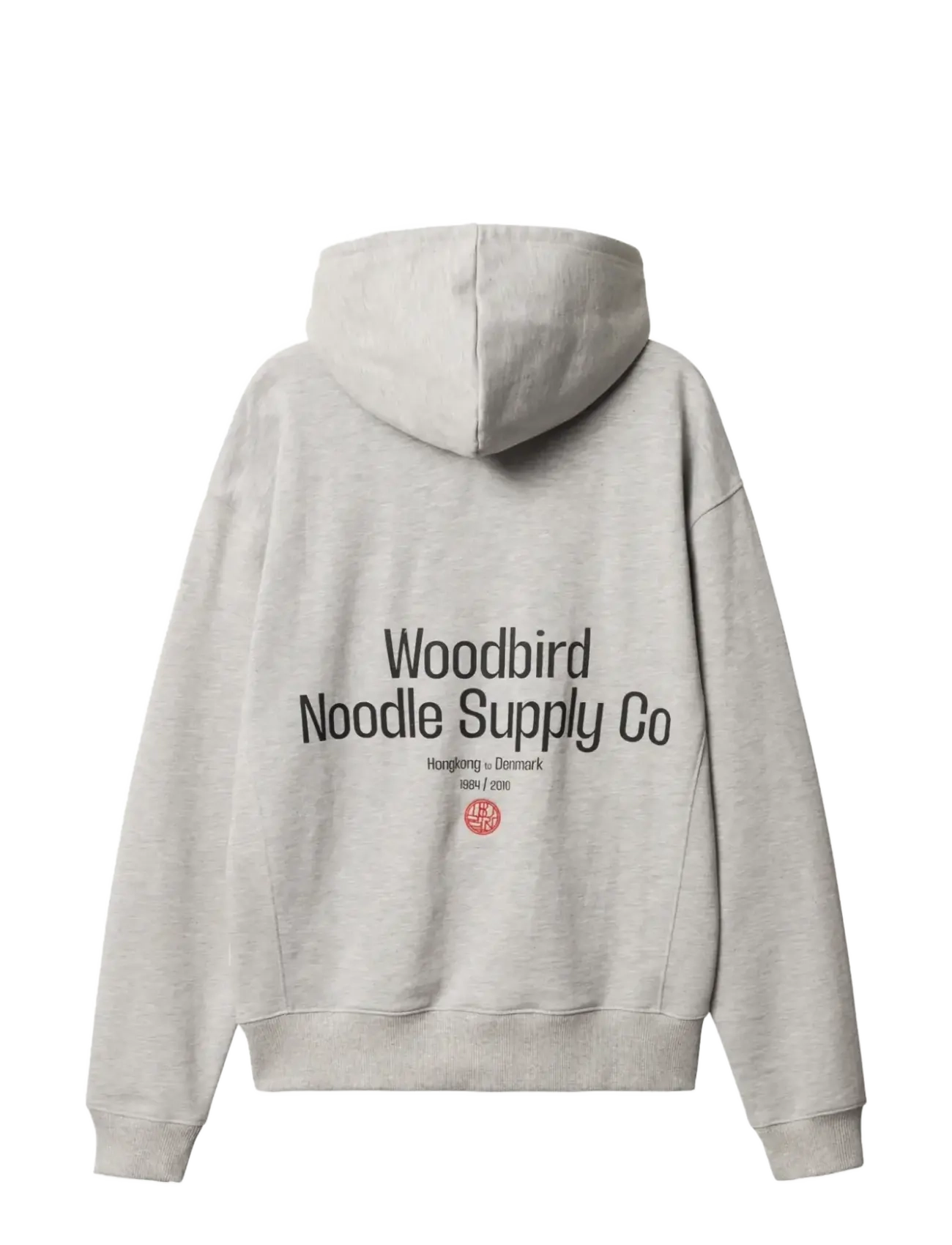 Woodbird - WBHarper Supply Hoodie - hættetrøjer - light grey melange - 2